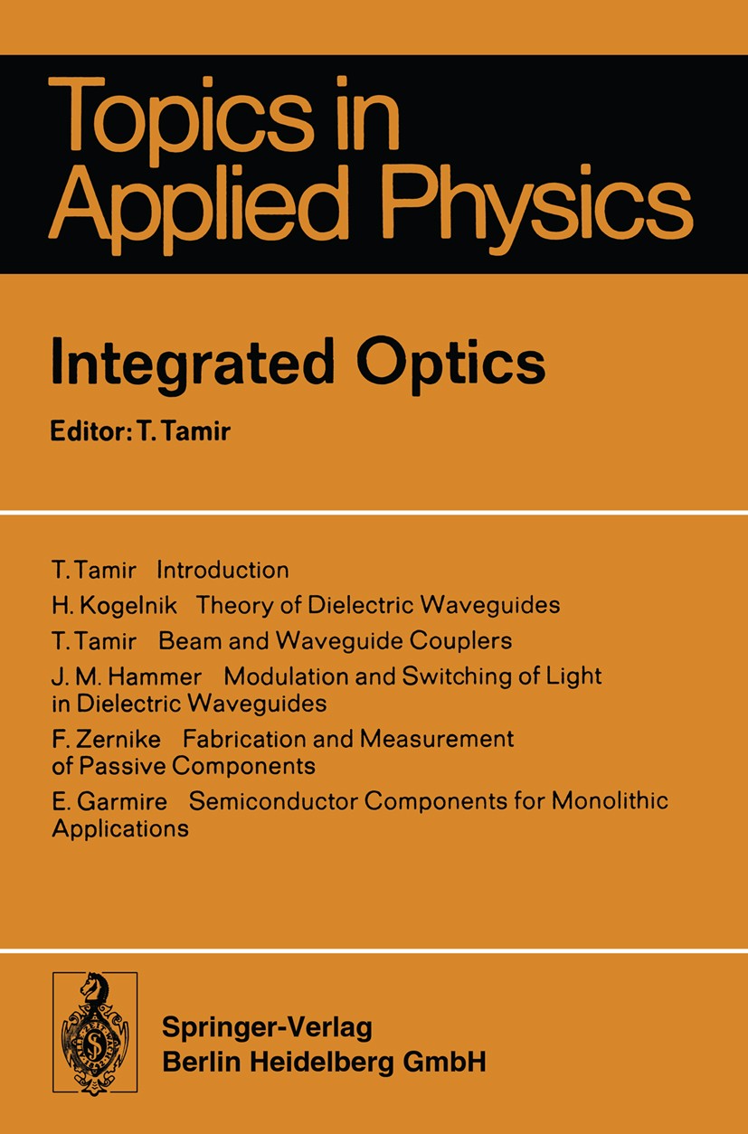 Modulation and Switching of Light in Dielectric Waveguides SpringerLink