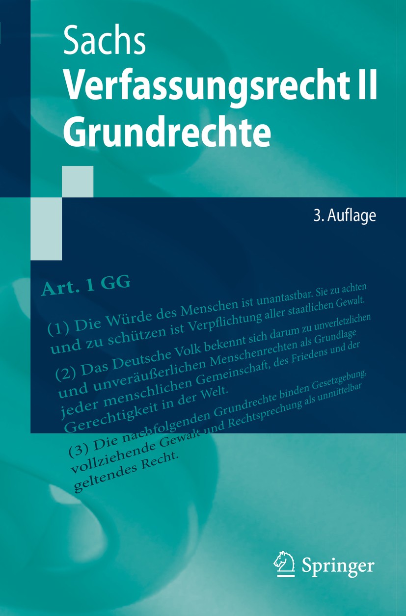 Verfassungsrecht II - Grundrechte | SpringerLink