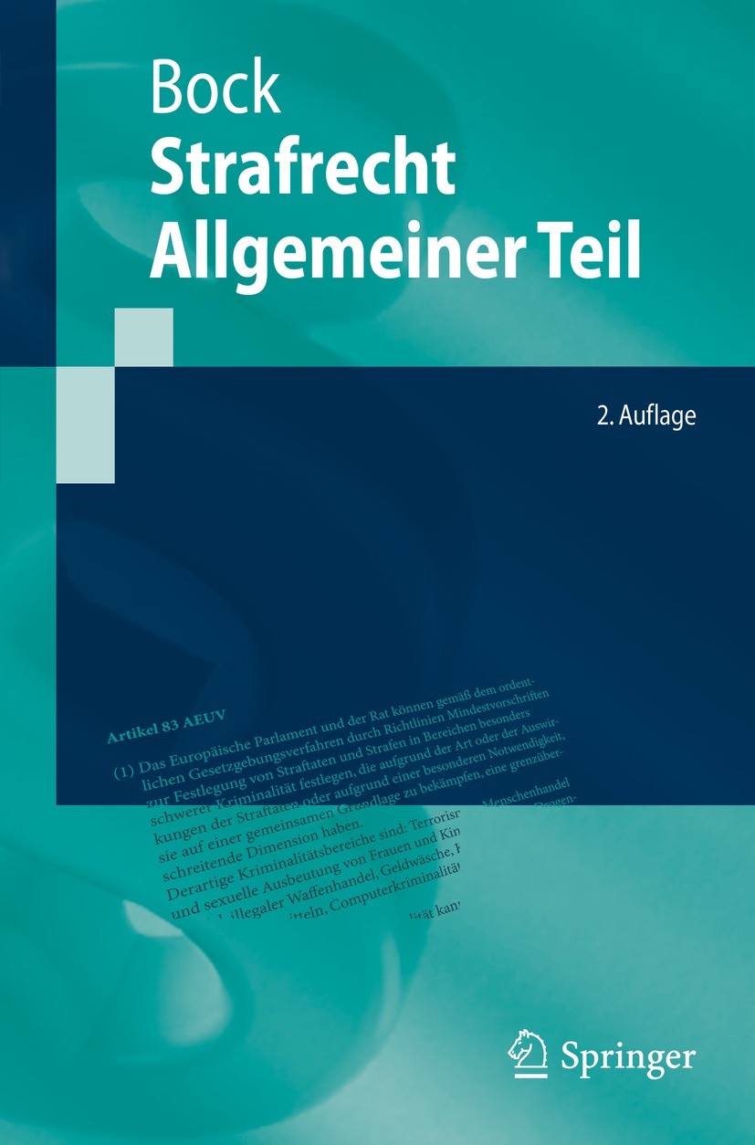 Strafrecht Allgemeiner Teil | SpringerLink
