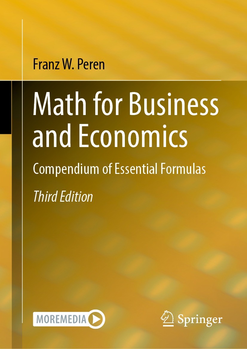 ビジネス・経済 Mathematical Methods and Models for Econ ビジネス・経済 Mathematical Methods and Models for Econ