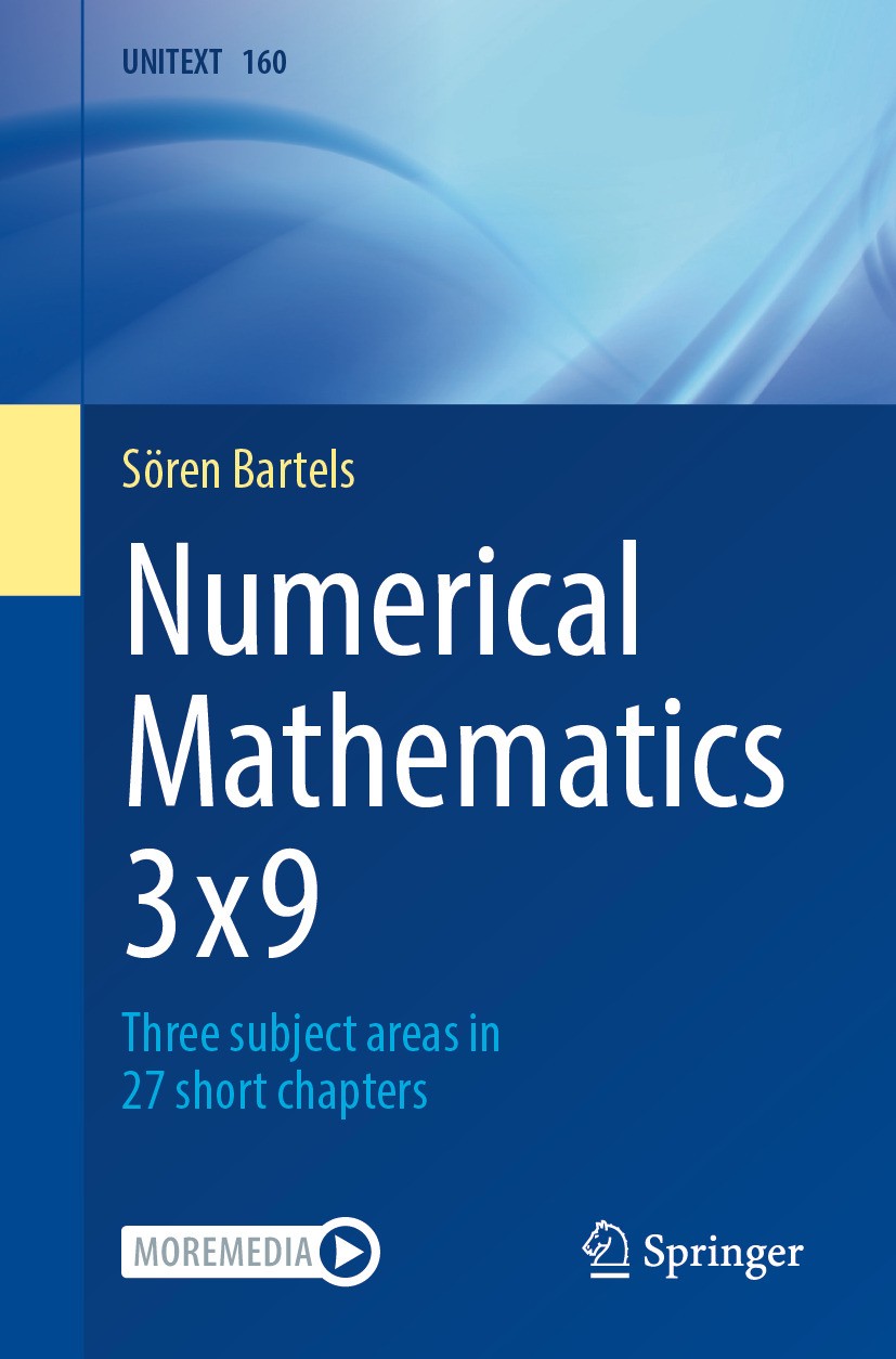 Numerical Mathematics 3x9: Three subject areas in 27 short