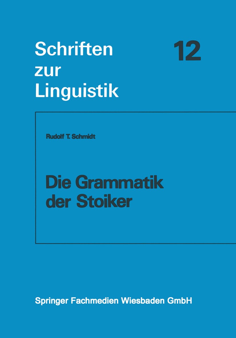 Die Grammatik der Stoiker | SpringerLink