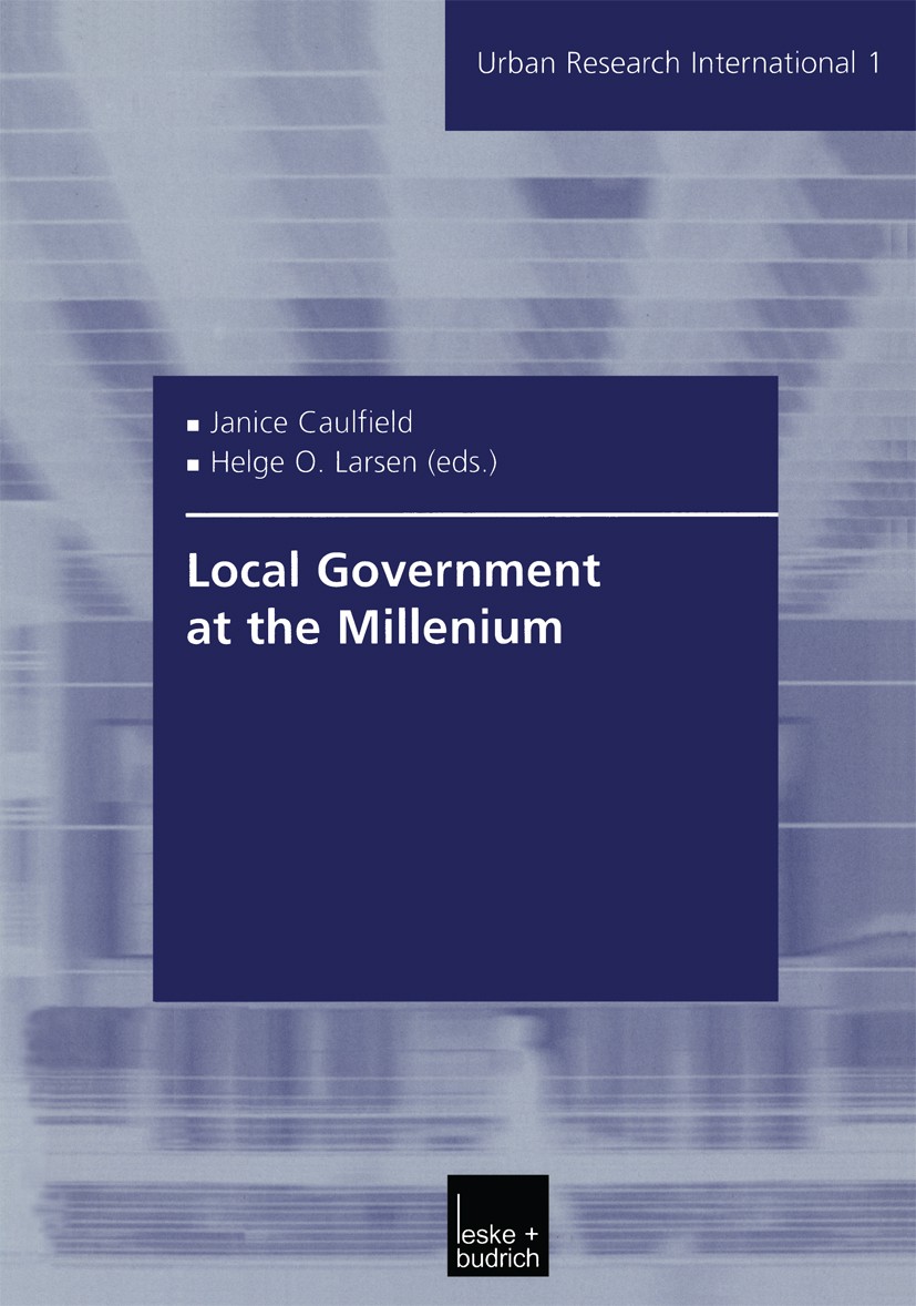 Local Government Finance in OECD Countries | SpringerLink