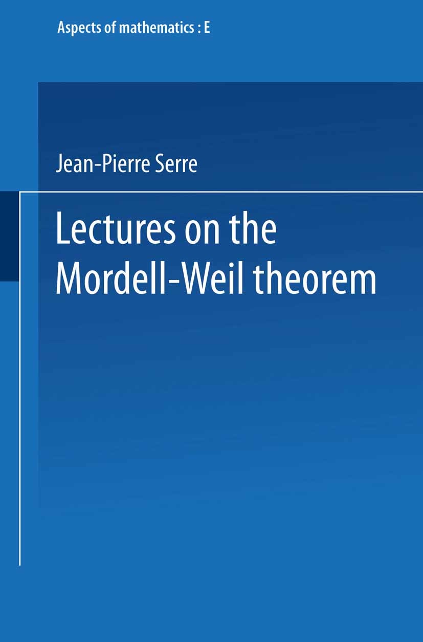 Lectures on the Mordell-Weil Theorem | SpringerLink