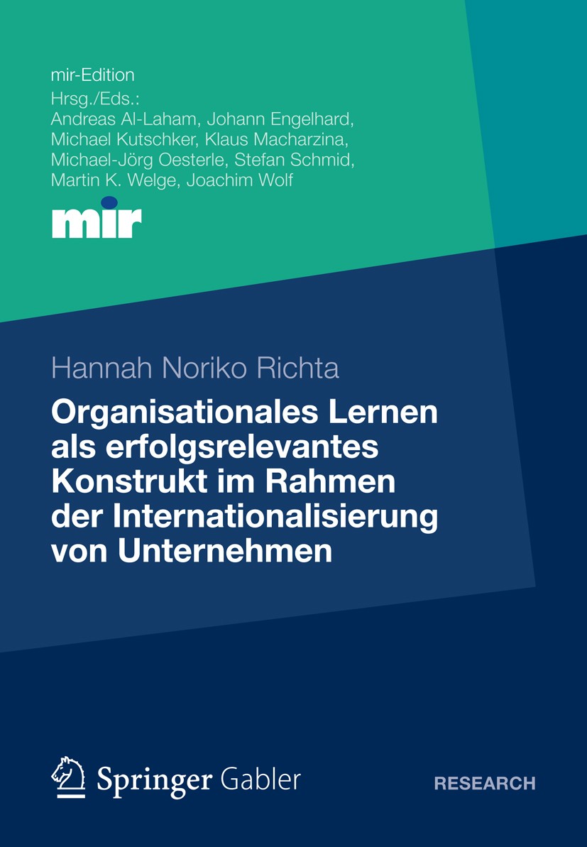 Organisationales Lernen im Rahmen der Internationalisierung von Unternehmen  | SpringerLink