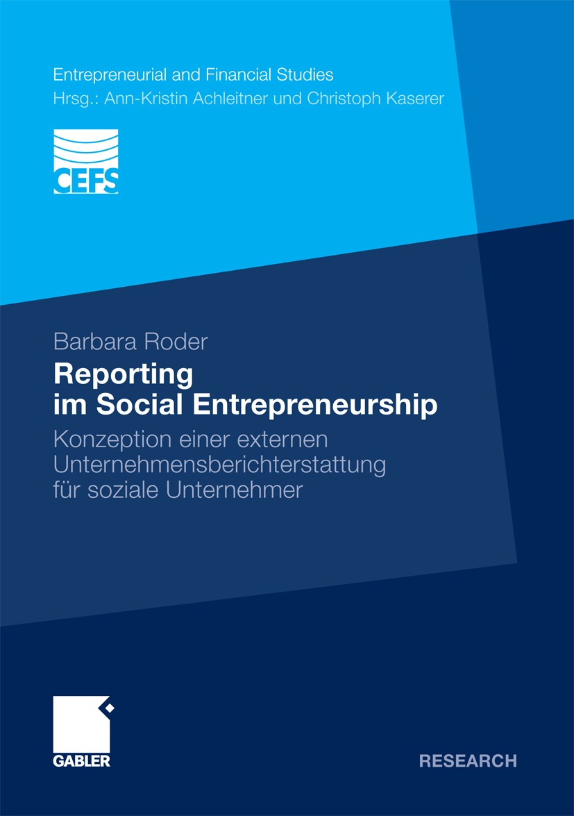 Reporting im Social Entrepreneurship: Konzeption einer externen