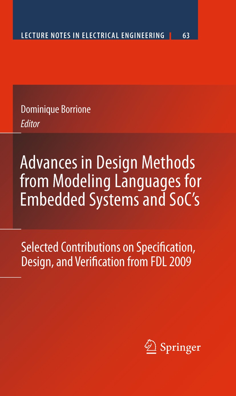 Advances in Design Methods from Modeling Languages for Embedded