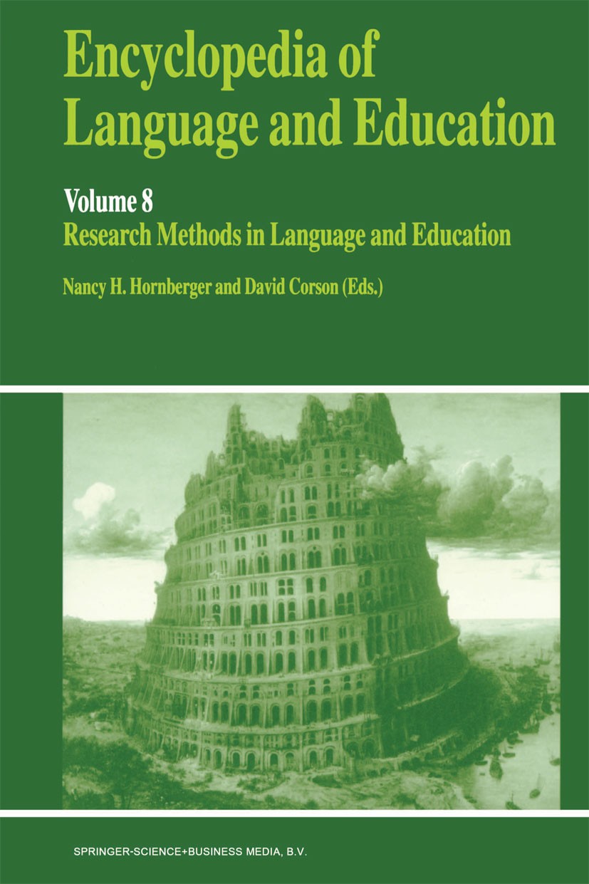 Encyclopedia of Language and Education: Research Methods in