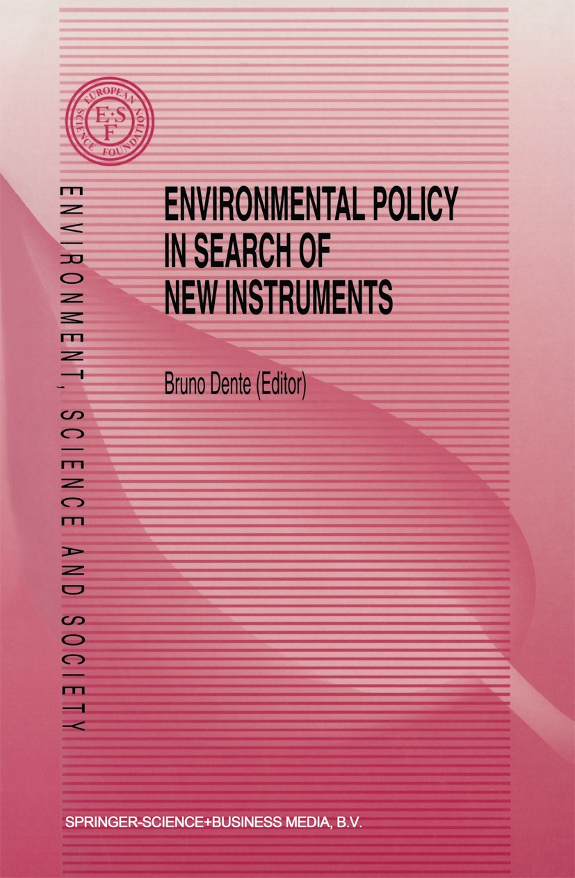 Environmental Policy in Search of New Instruments | SpringerLink
