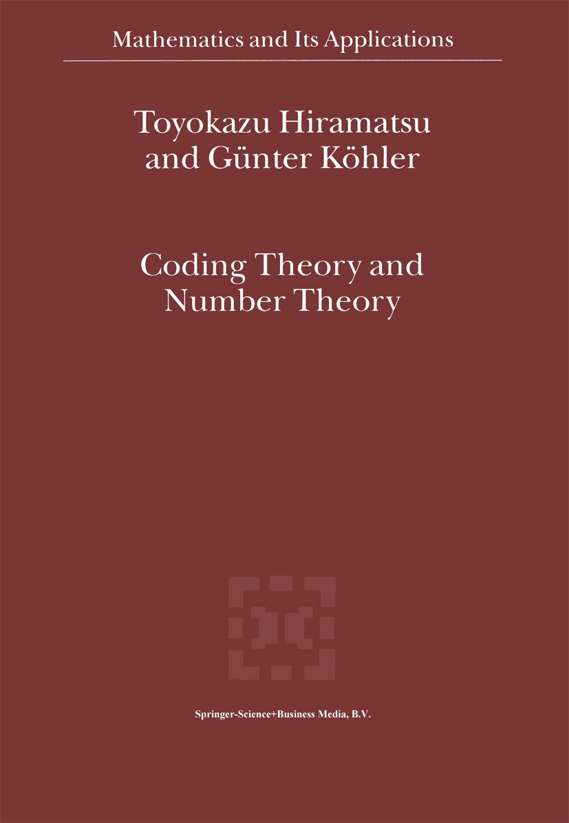Coding Theory and Number Theory | SpringerLink Coding Theory and Number Theory | SpringerLink