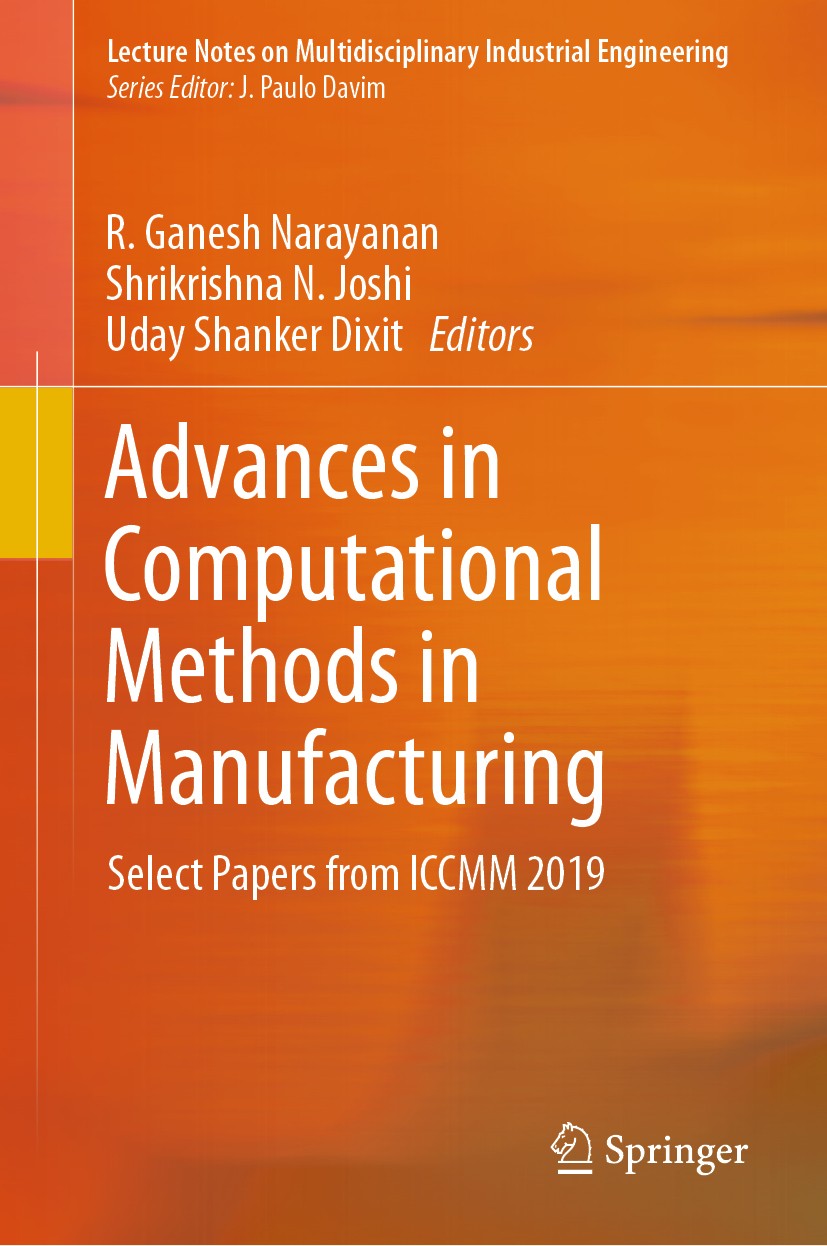 Advances in Computational Methods in Manufacturing: Select Papers 