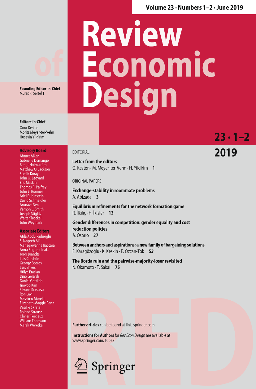 Review of Economic Design