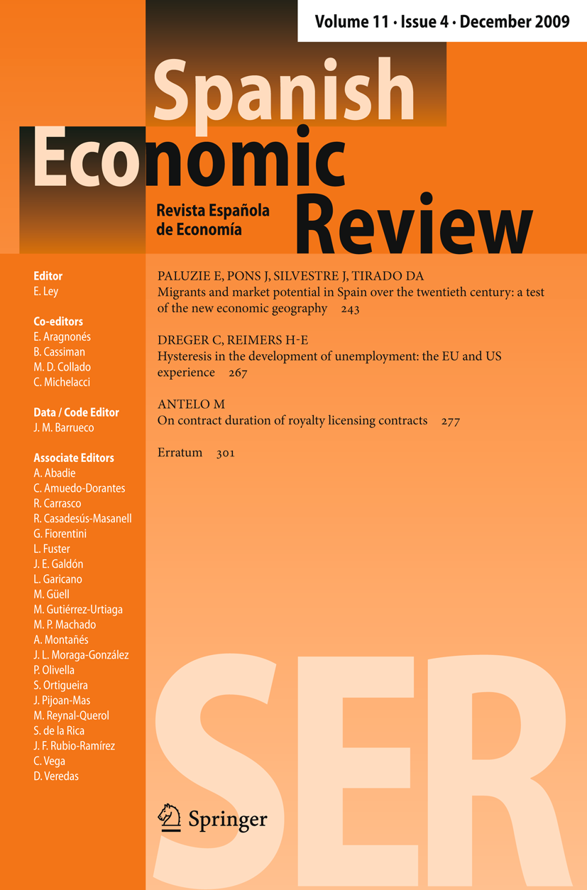 Housing, prices and tax policy in Spain Spanish Economic Review