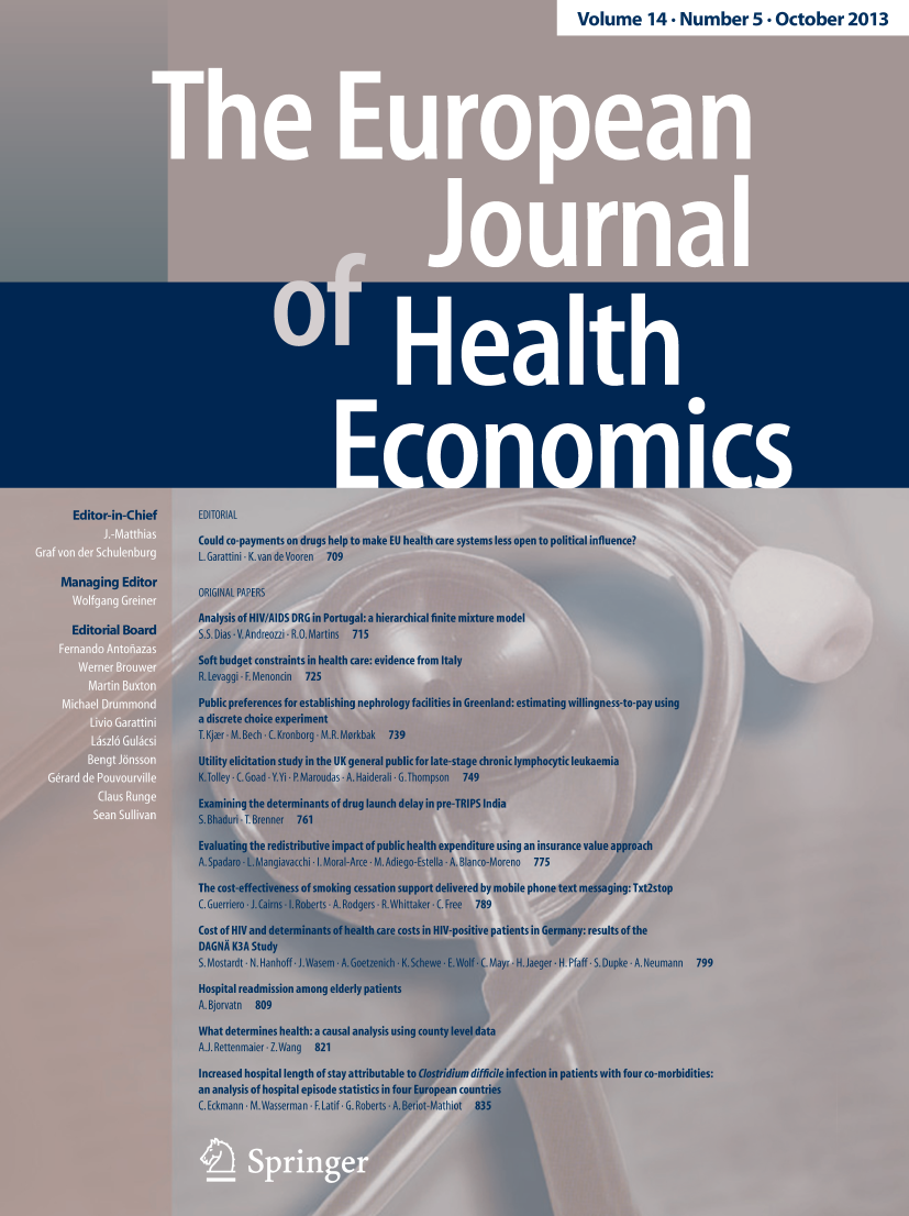 The European Journal of Health Economics