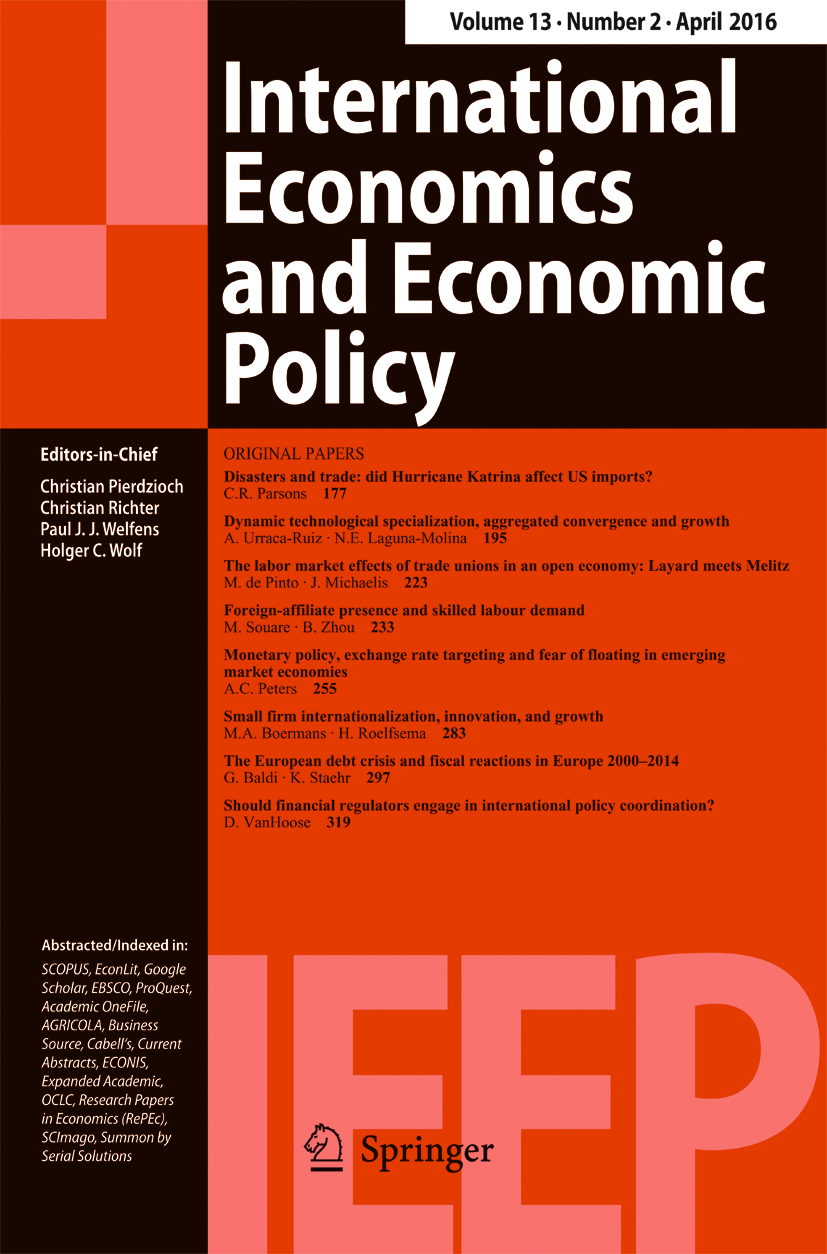 International Economics and Economic Policy