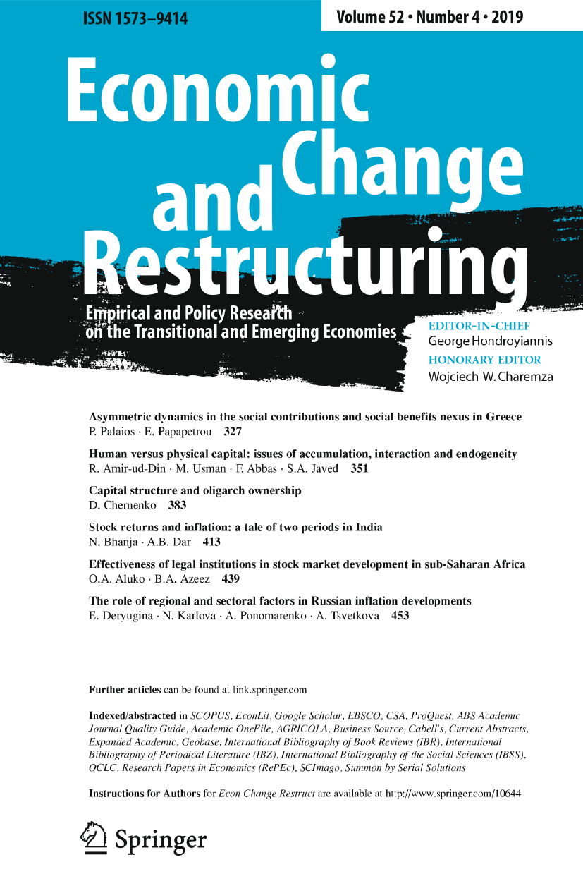 Economic Change and Restructuring