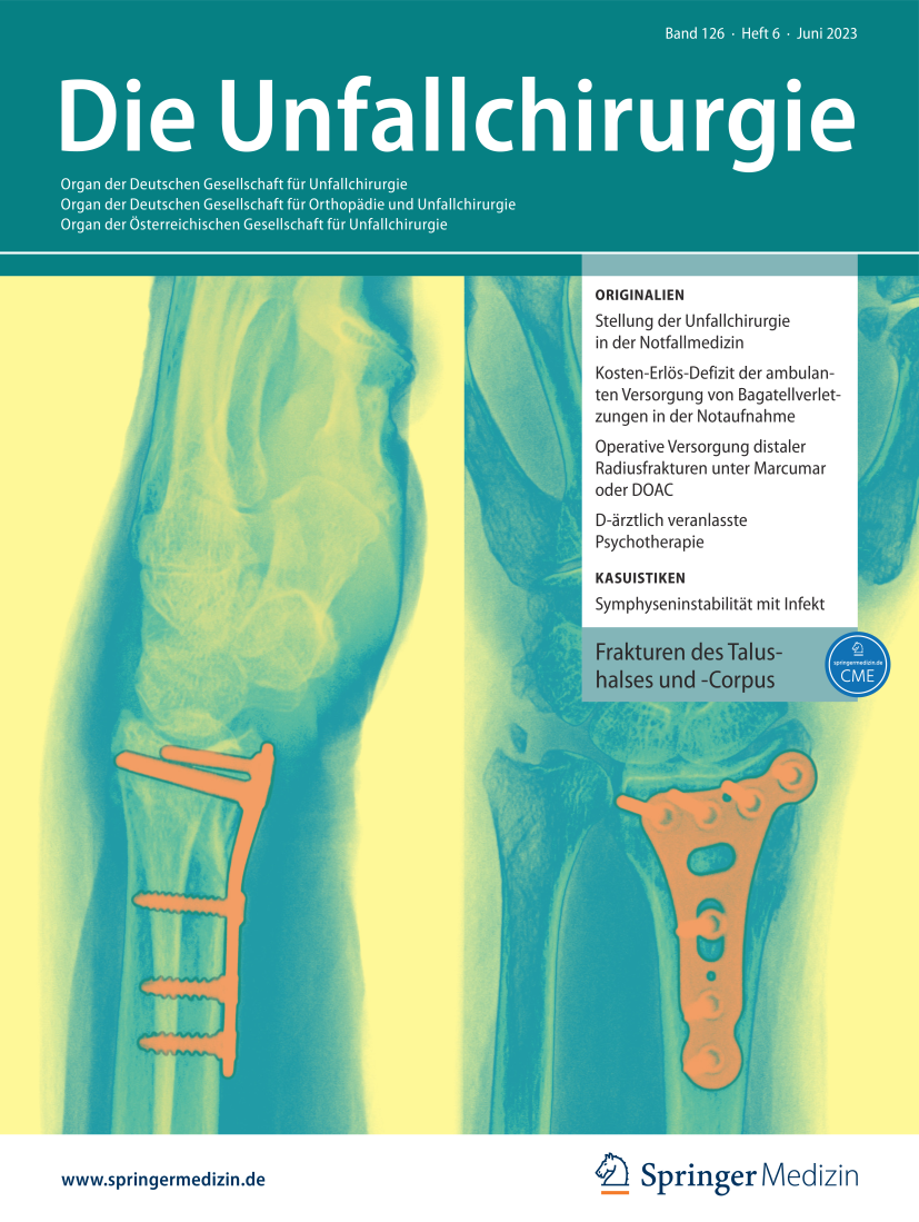 Multislice-Spiral-CT zur Diagnostik beim Polytrauma | Die Unfallchirurgie