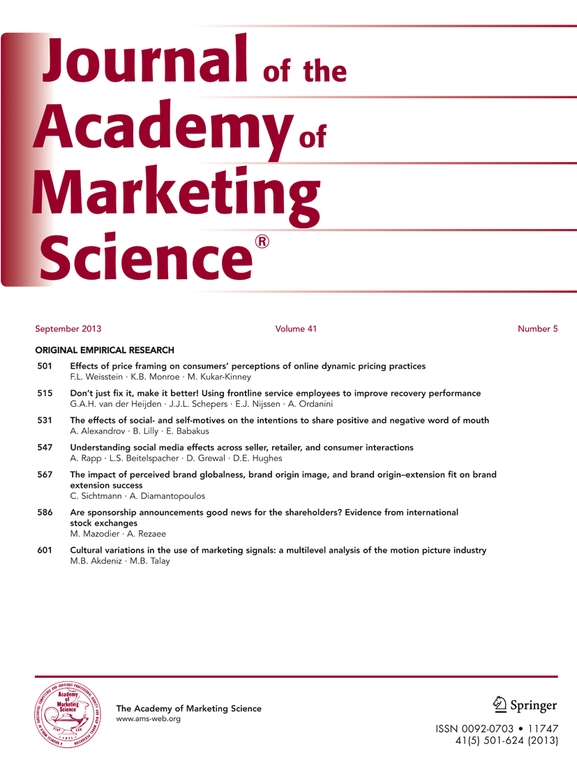 The future of social media in marketing  Journal of the Academy of  Marketing Science