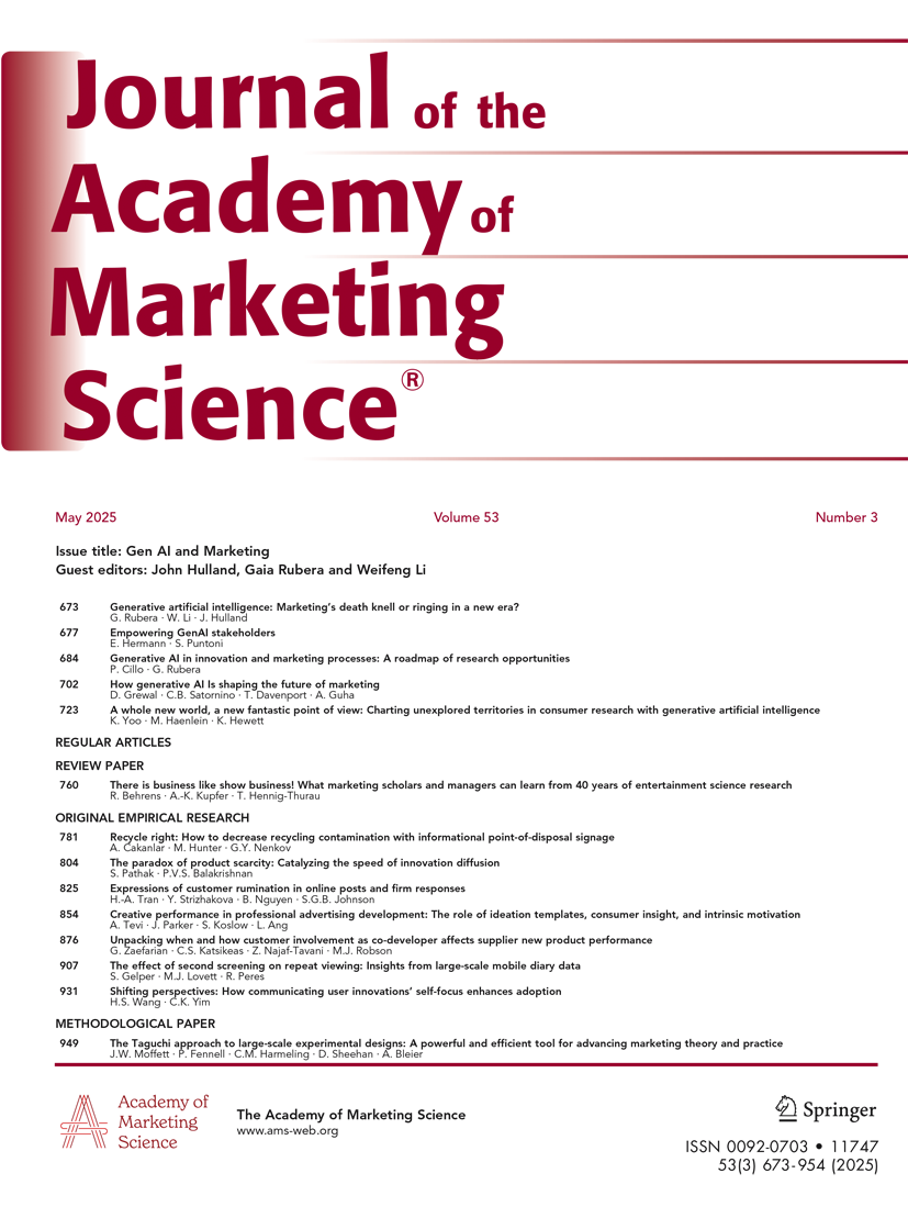 The future of social media in marketing  Journal of the Academy of  Marketing Science