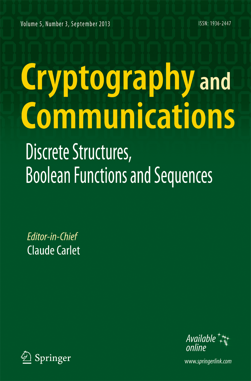 Special Issue on Contemporary interactions between codes, cryptographic ...