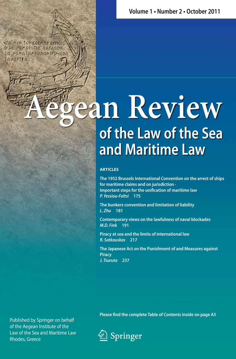 Piracy at sea and the limits of international law Aegean Review of