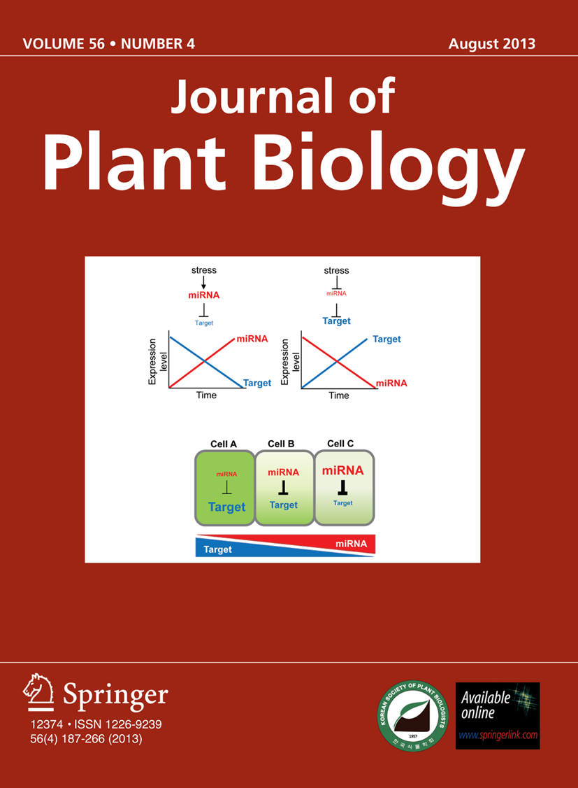 Journal of Plant Biology Contact the journal