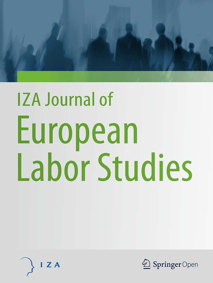 Editorial: IZA Journal of European Labor Studies | IZA Journal of ...