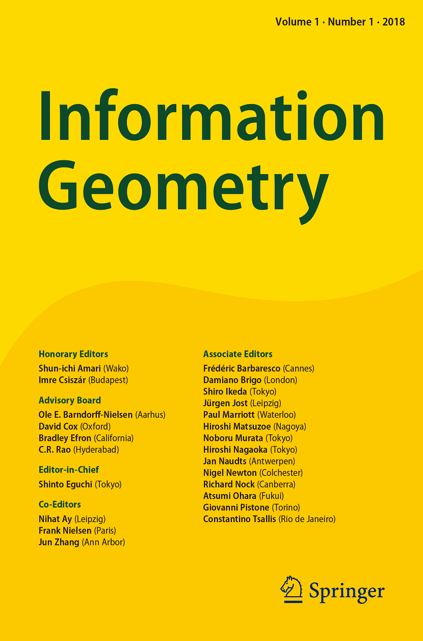Half a century of information geometry, part 1 | Information Geometry