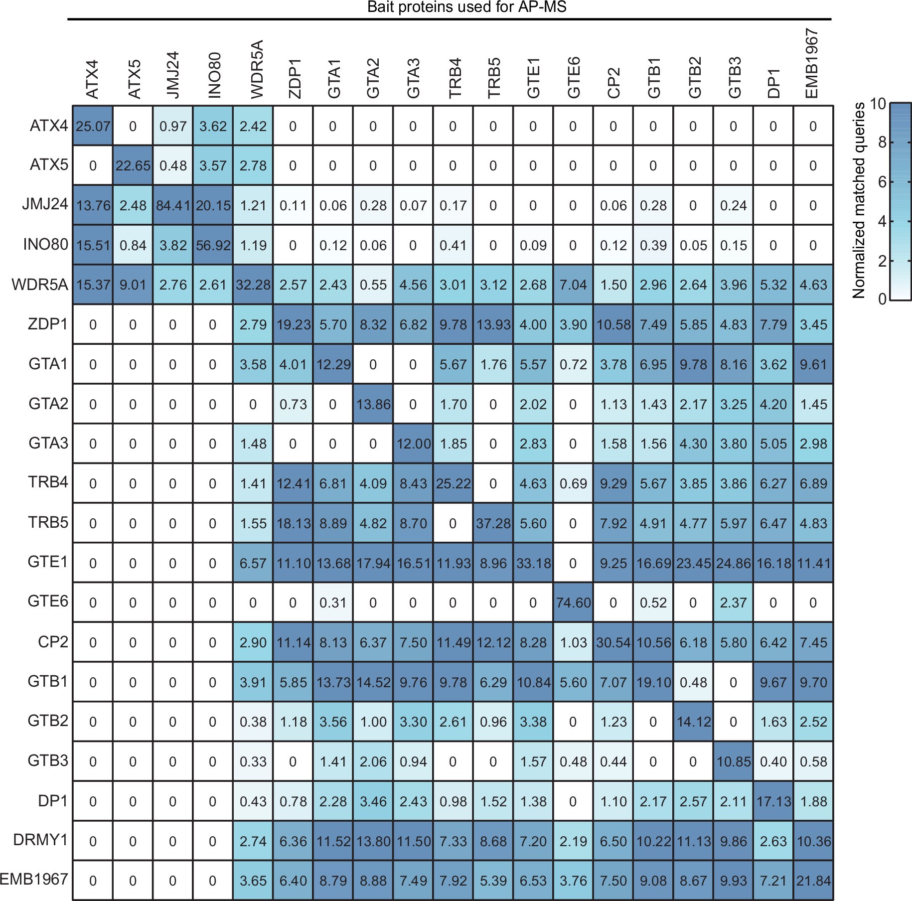 Extended Data Fig. 1: Identification of the CACG components by AP-MS.