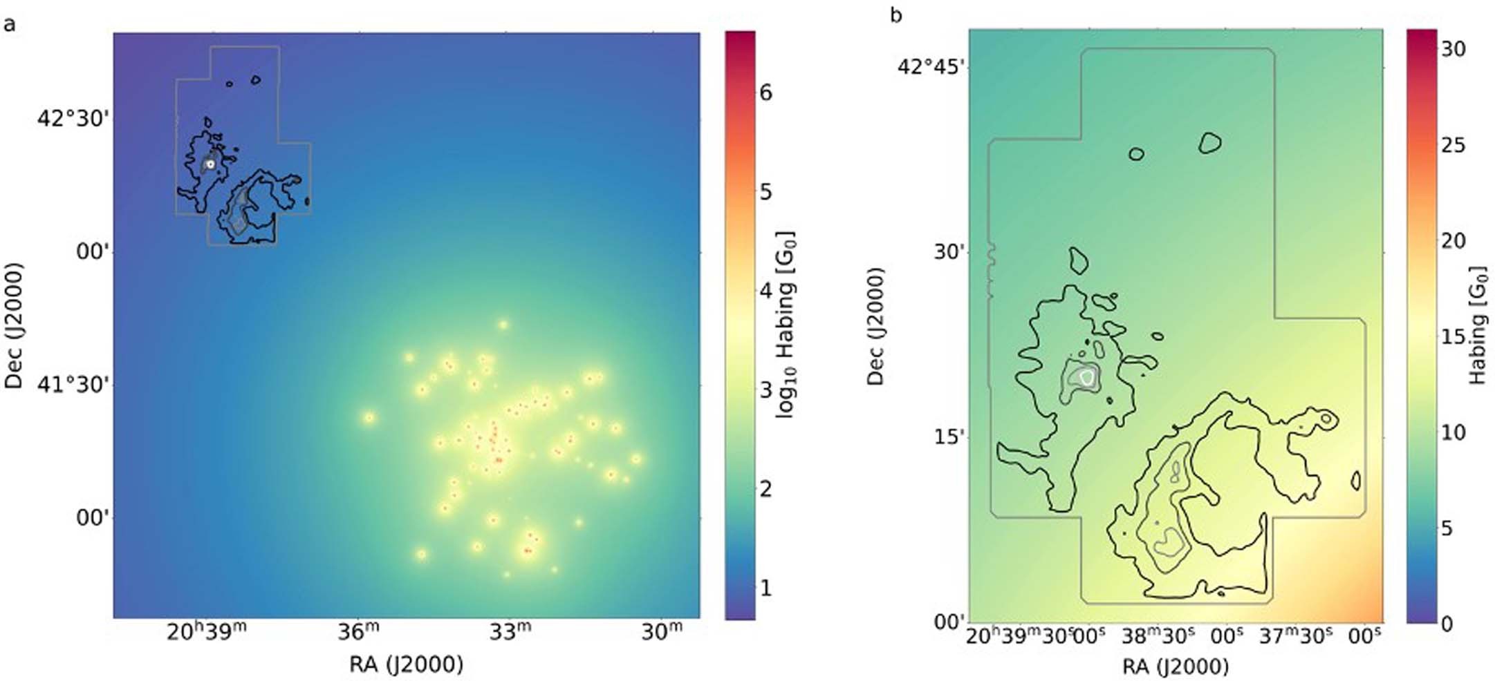 Extended Data Fig. 3: Far-UV field in the Cygnus region.
