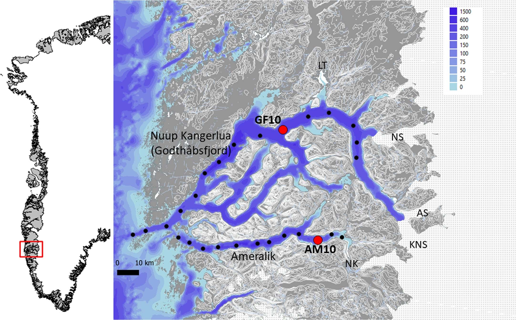 Extended Data Fig. 1: Map of the study area.