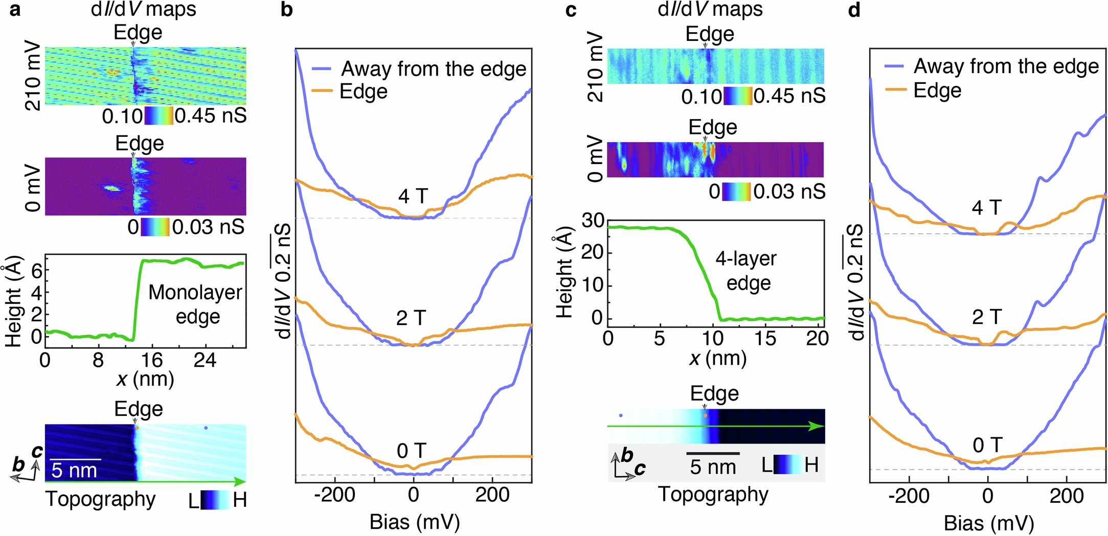 Extended Data Fig. 5: Observation of time-reversal-symmetry-protected edge states for different edge configurations.