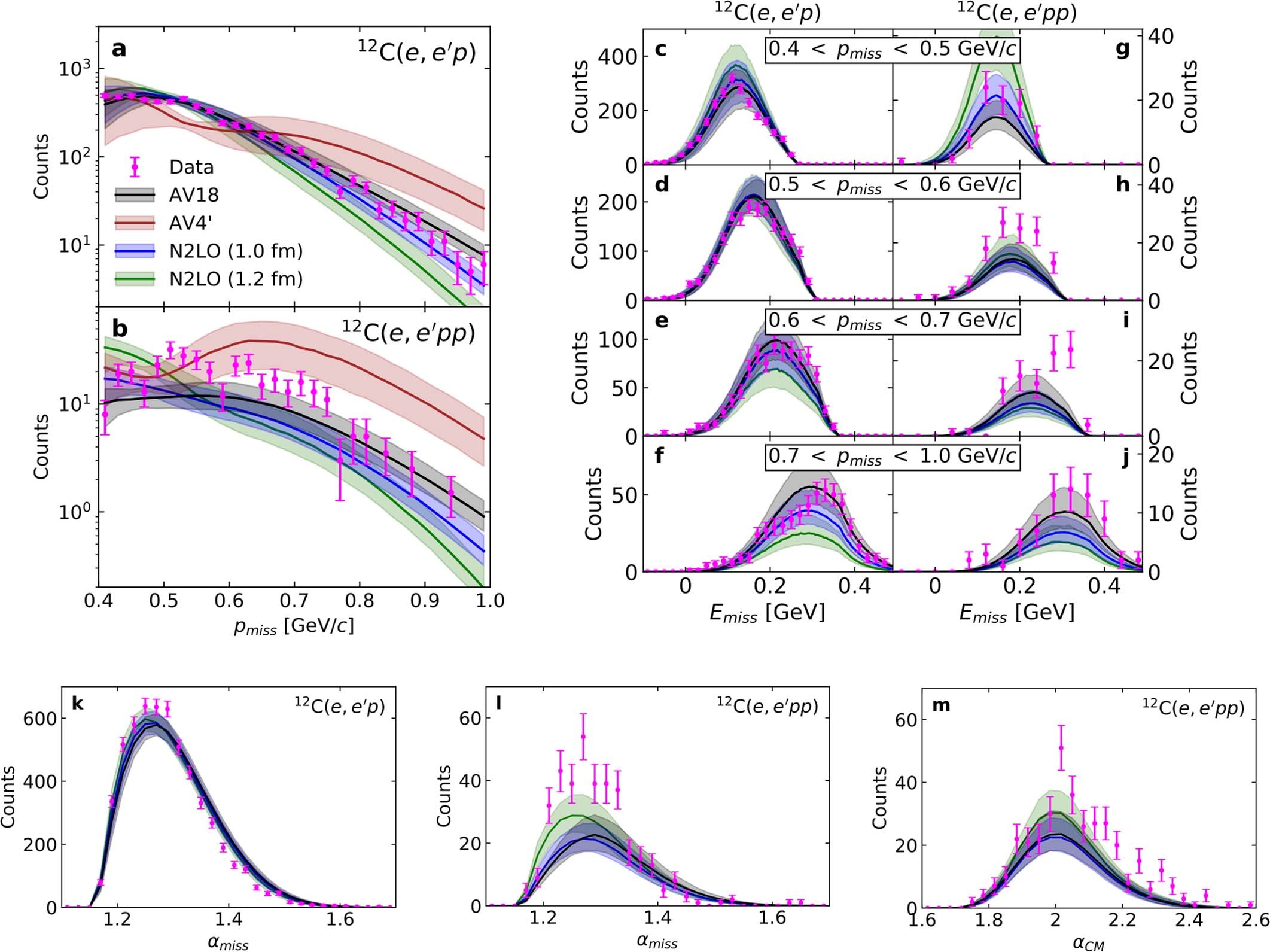 Extended Data Fig. 7: Light-cone calculations of the nuclear spectral function and momentum fractions.