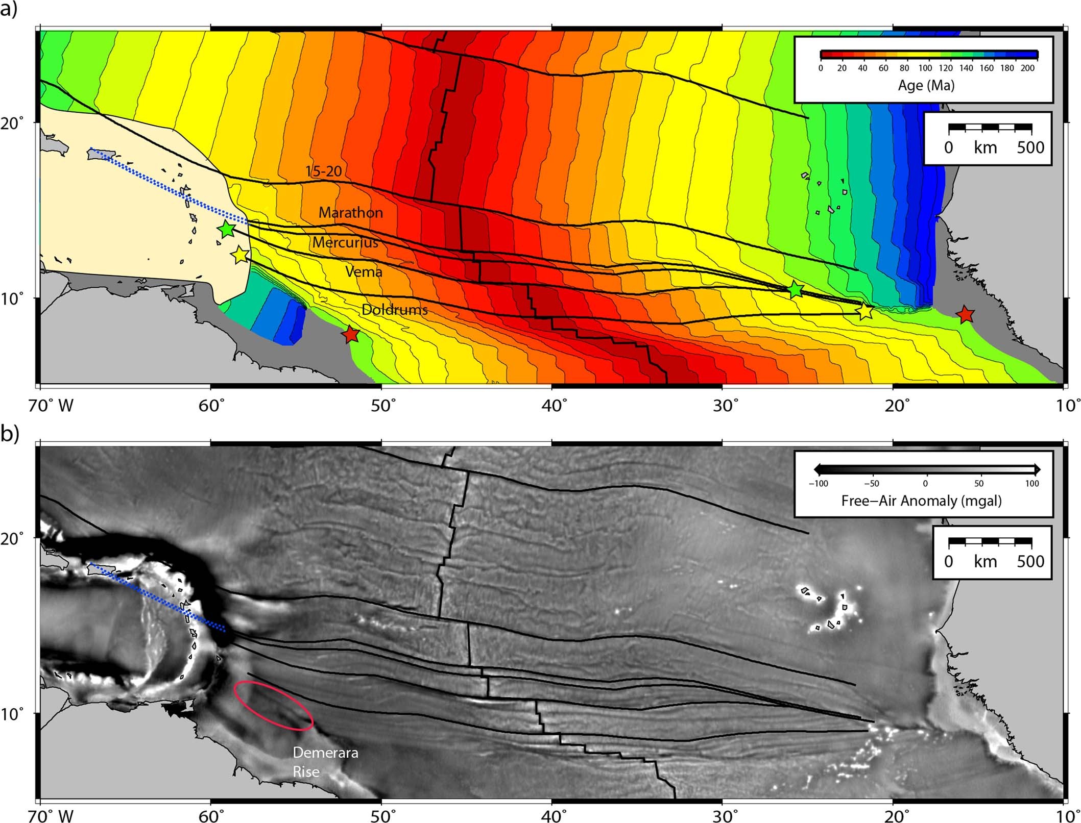Extended Data Fig. 1: Modelled fracture zones.
