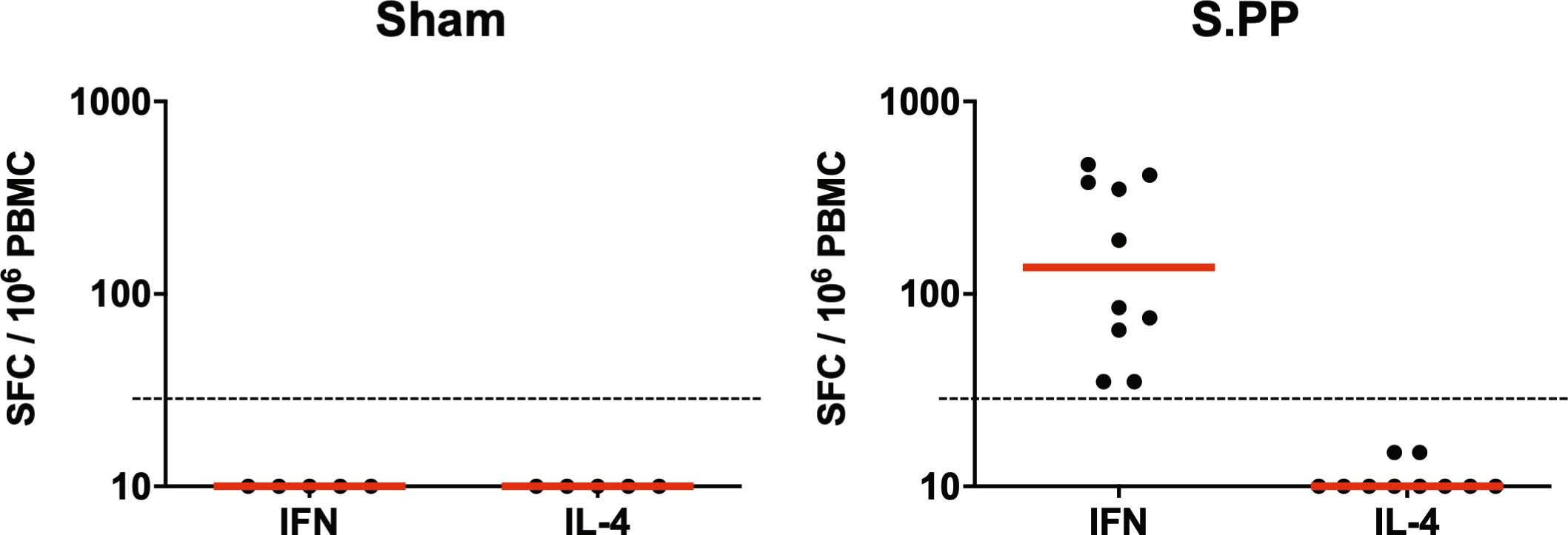 Extended Data Fig. 4: Cellular immune responses in vaccinated rhesus macaques.