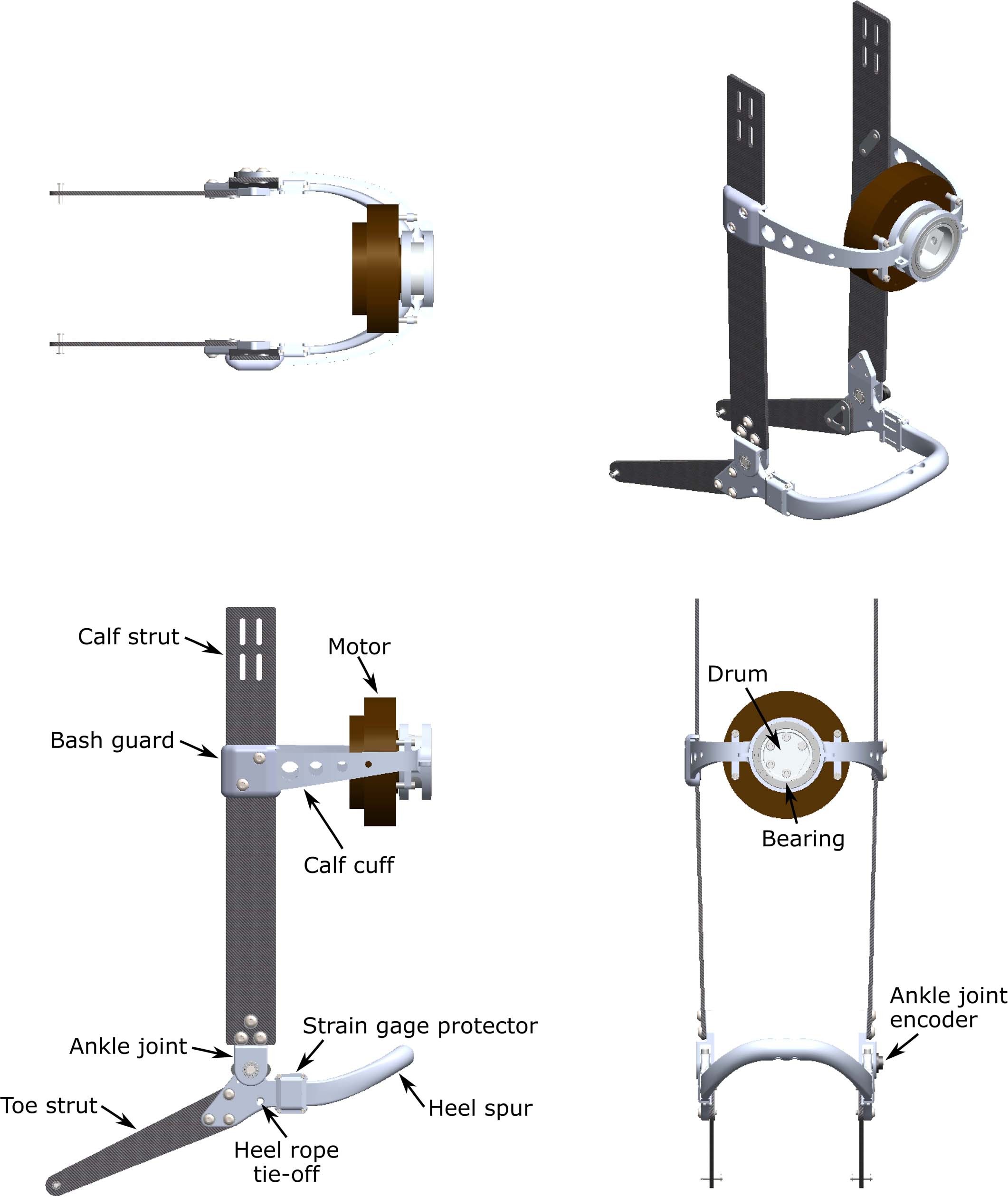 Extended Data Fig. 3: Diagram of untethered exoskeleton electromechanical hardware.