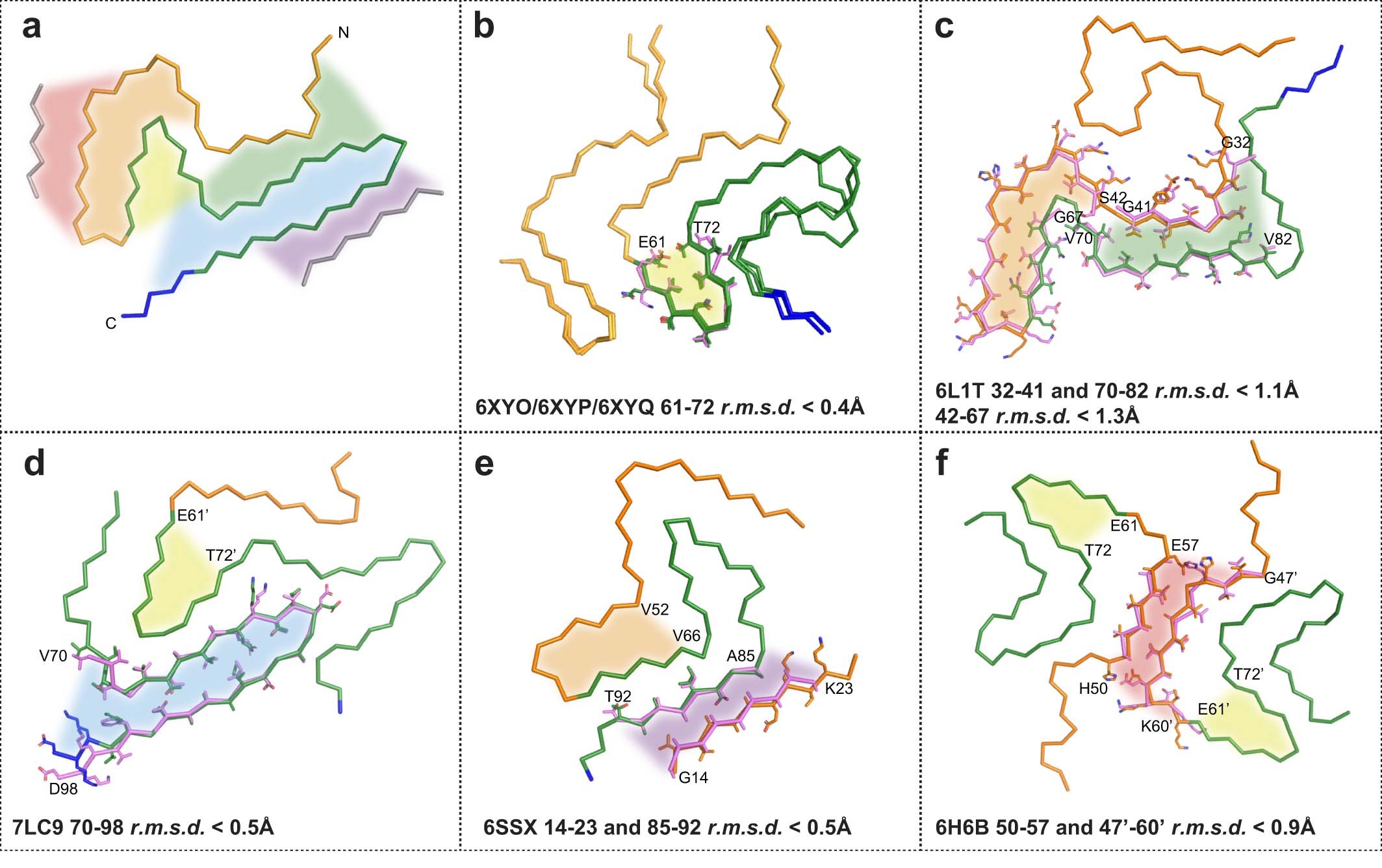 Extended Data Fig. 6: Comparison of the Lewy fold with structures of α-synuclein filaments from human brains or assembled from recombinant proteins.