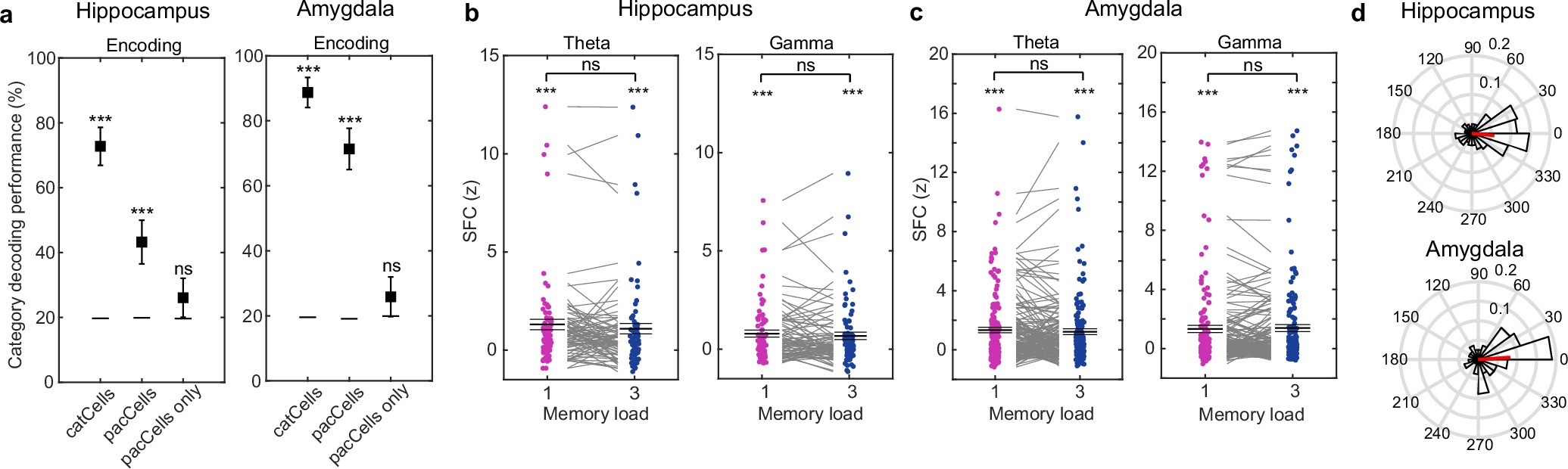 Extended Data Fig. 7: SFC and theta phase shift analysis for PAC neurons.