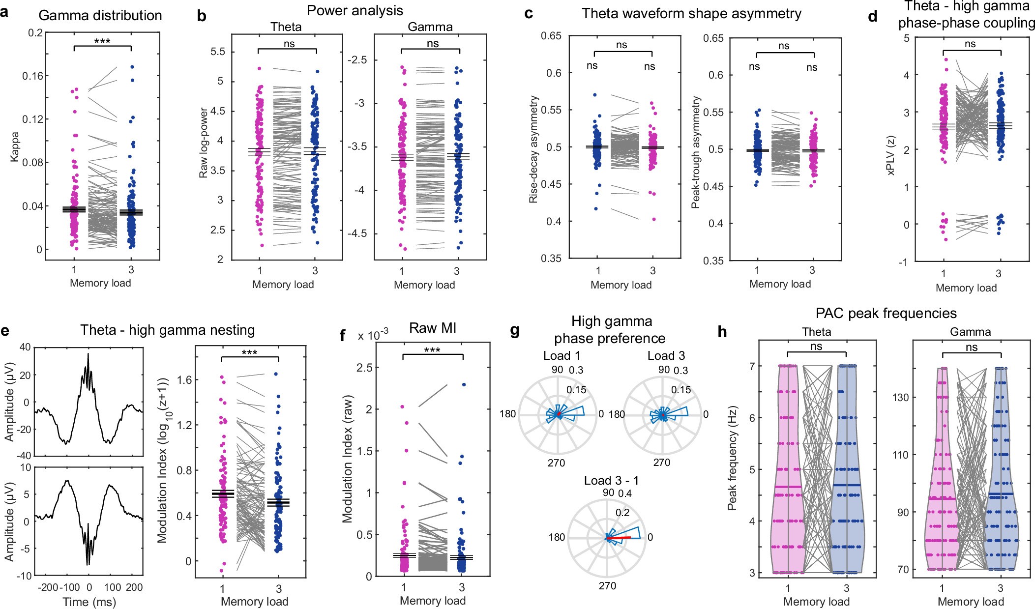 Extended Data Fig. 3: Theta-high gamma PAC control analyses in the hippocampus.