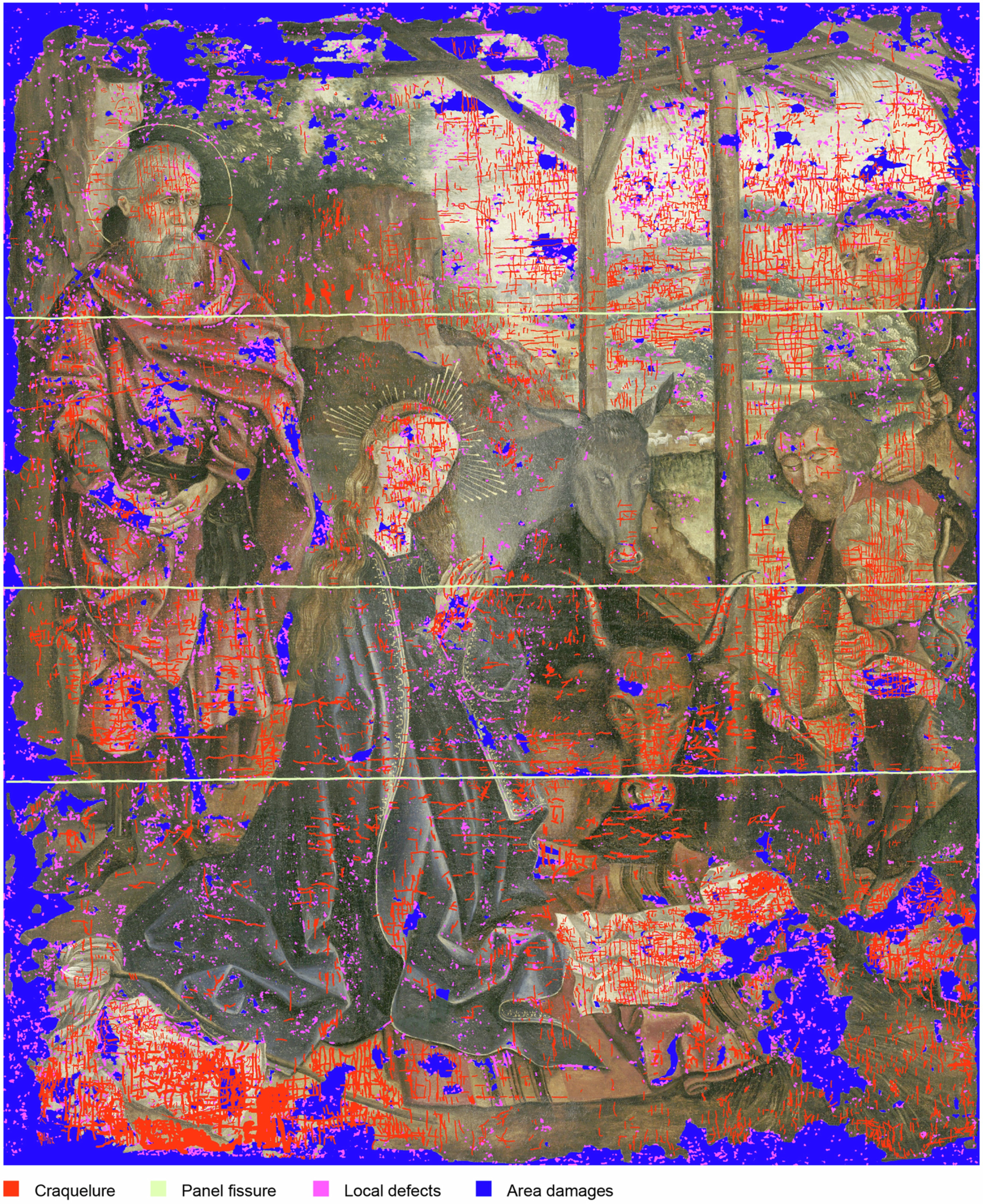 Extended Data Fig. 1: Damage areas.