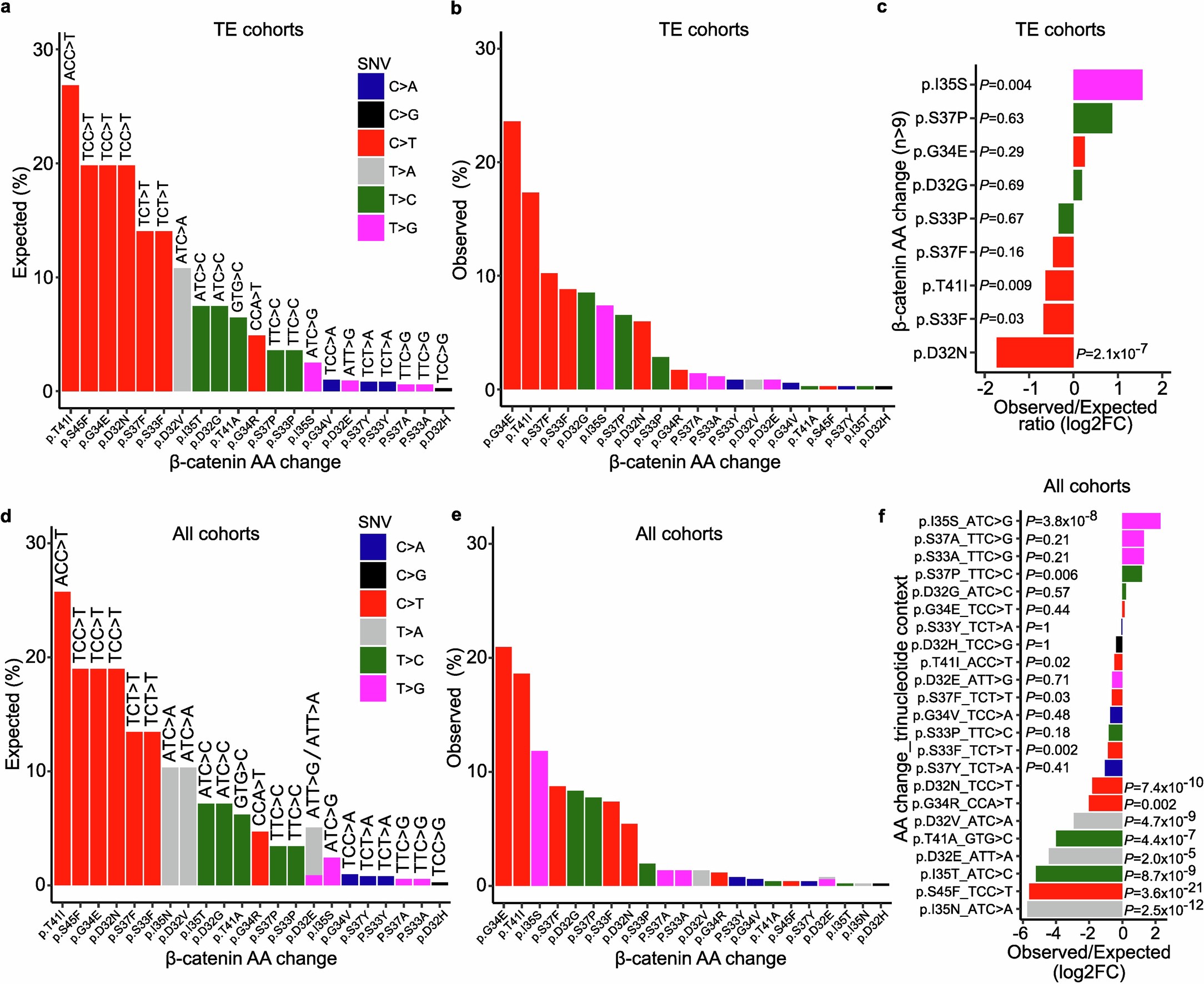 Extended Data Fig. 5: Impact of ENU mutational signature on Ctnnb1.