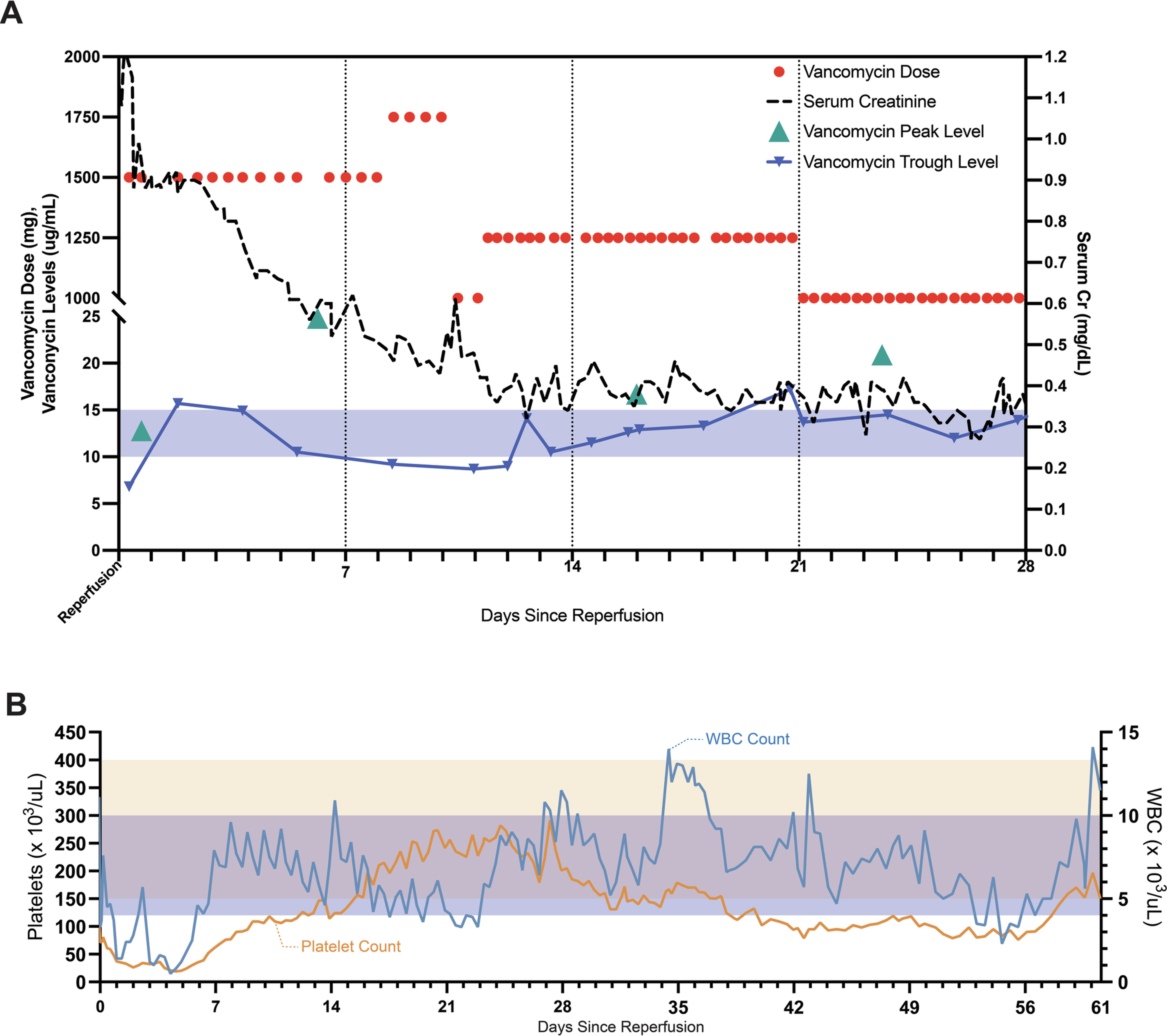 Extended Data Fig. 10: Vancomycin pharmacokinetics and markers of infection.