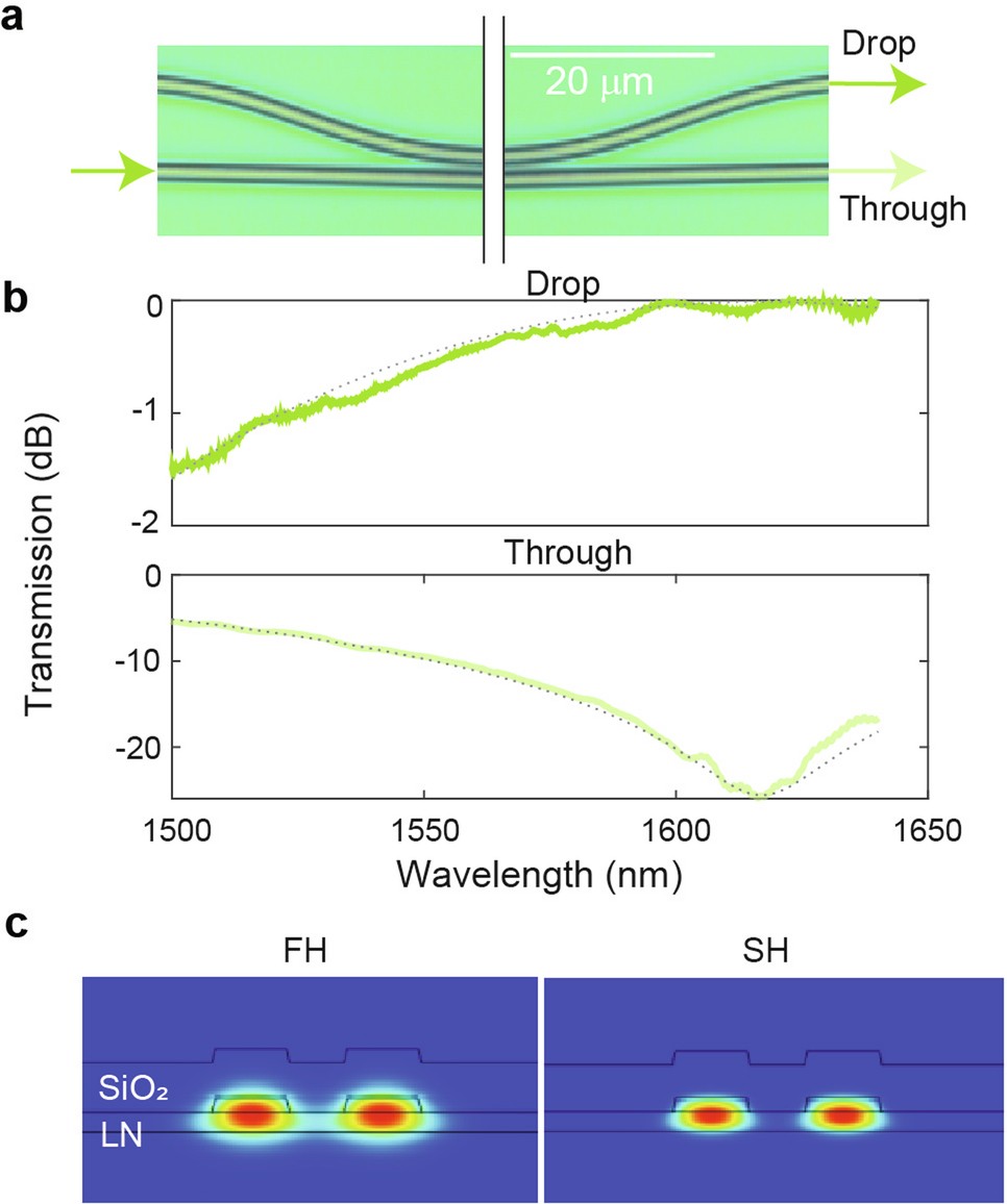 Extended Data Fig. 5: Dichroic coupler characterization.