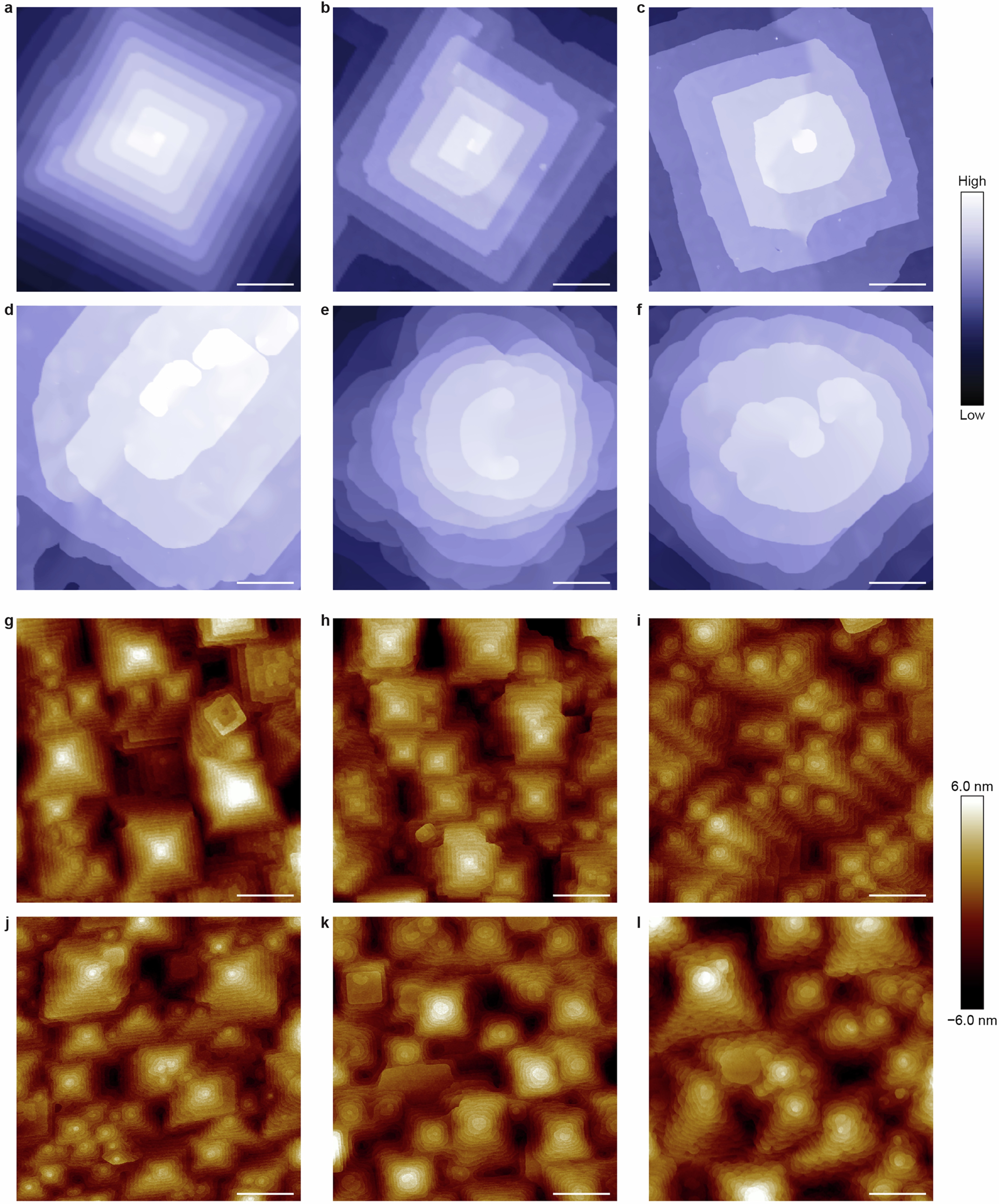 Extended Data Fig. 5: Surface morphologies of 40-UC FeTe films after each Te-annealing cycle.