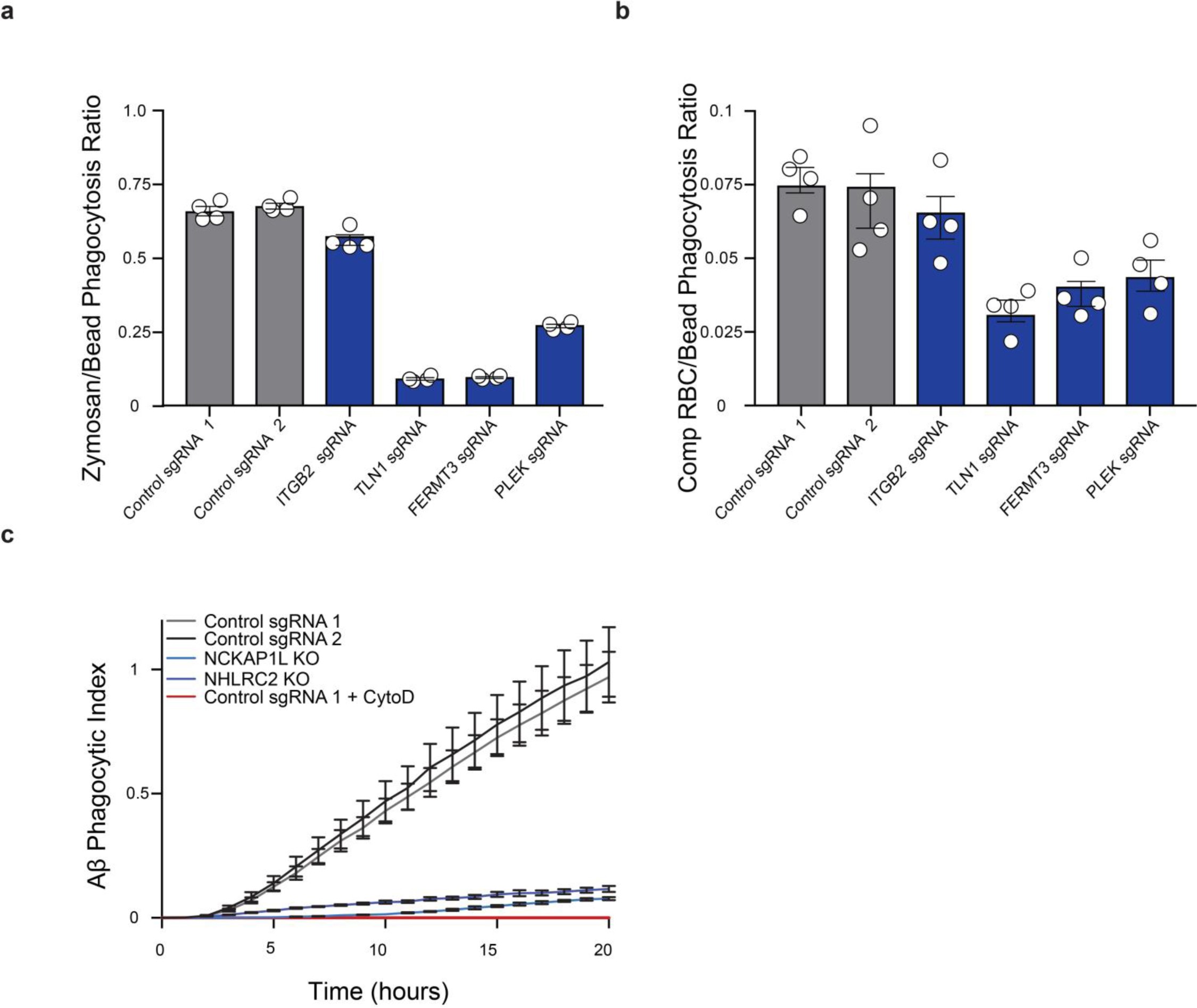 Supplementary Figure 7: Substrate-specific modifiers of phagocytosis.