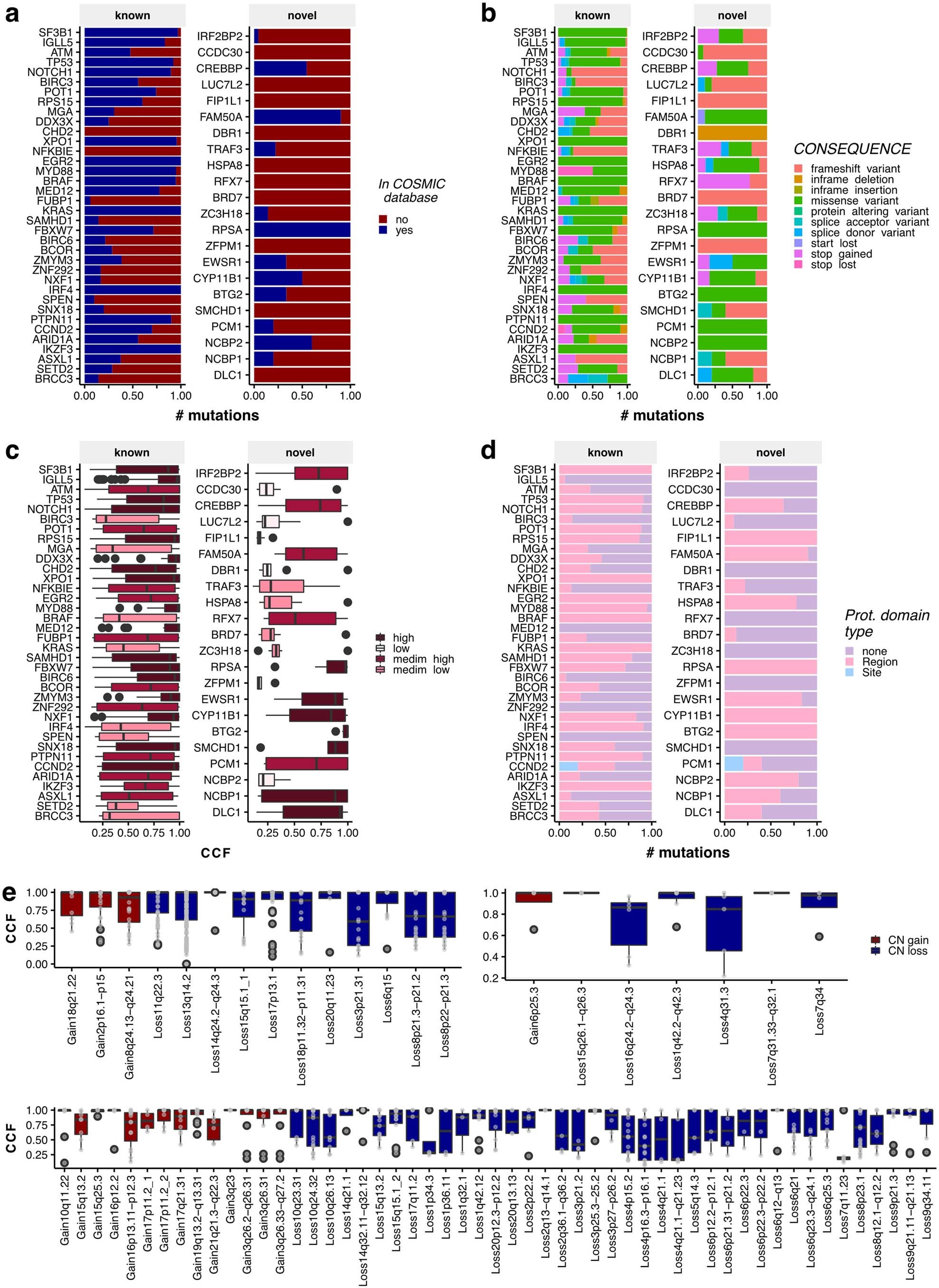 Extended Data Fig. 3: Characterization of candidate genes and regions of CNAs.