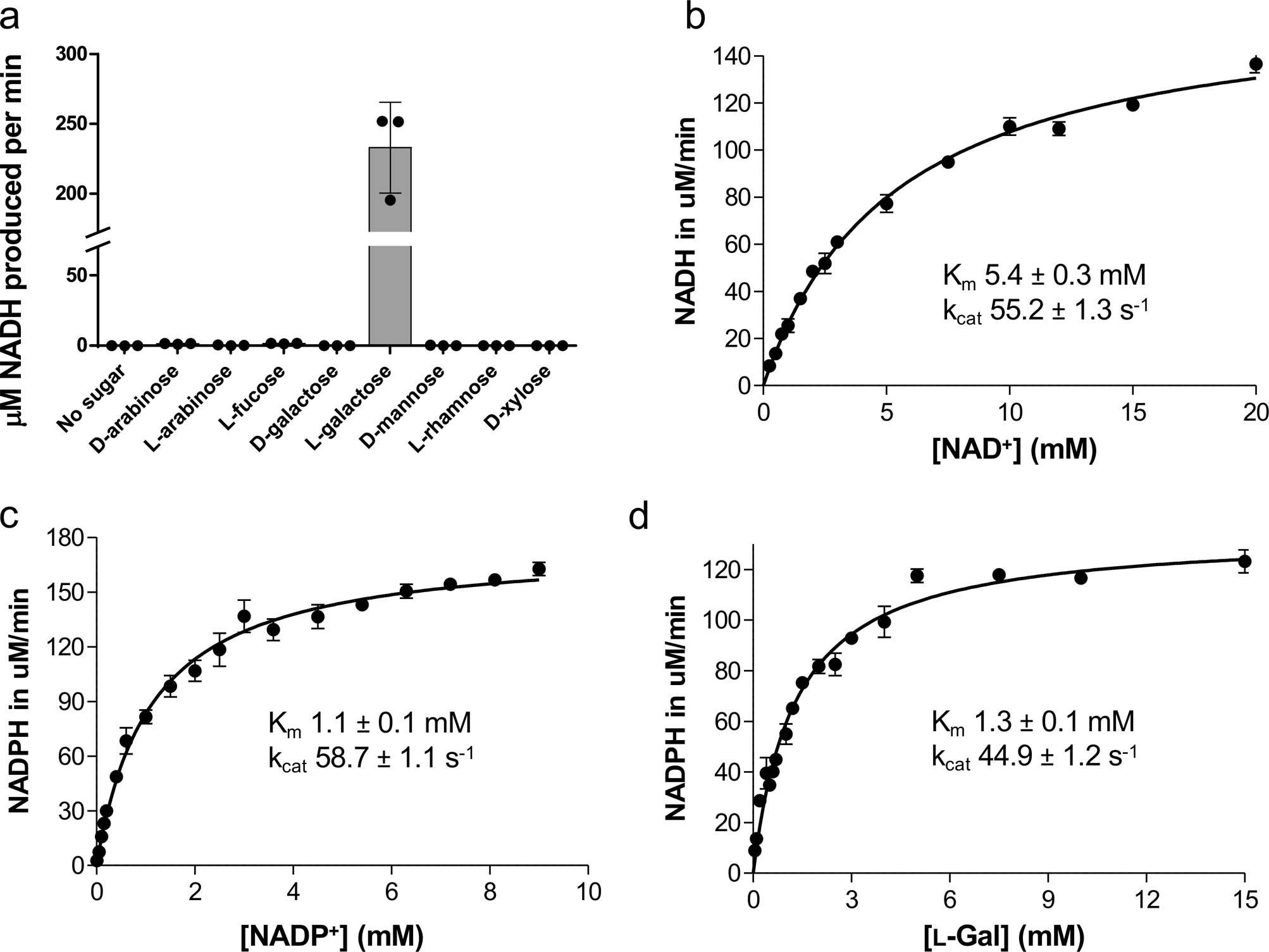 Extended Data Fig. 2: Activity analysis of BpLGDH.