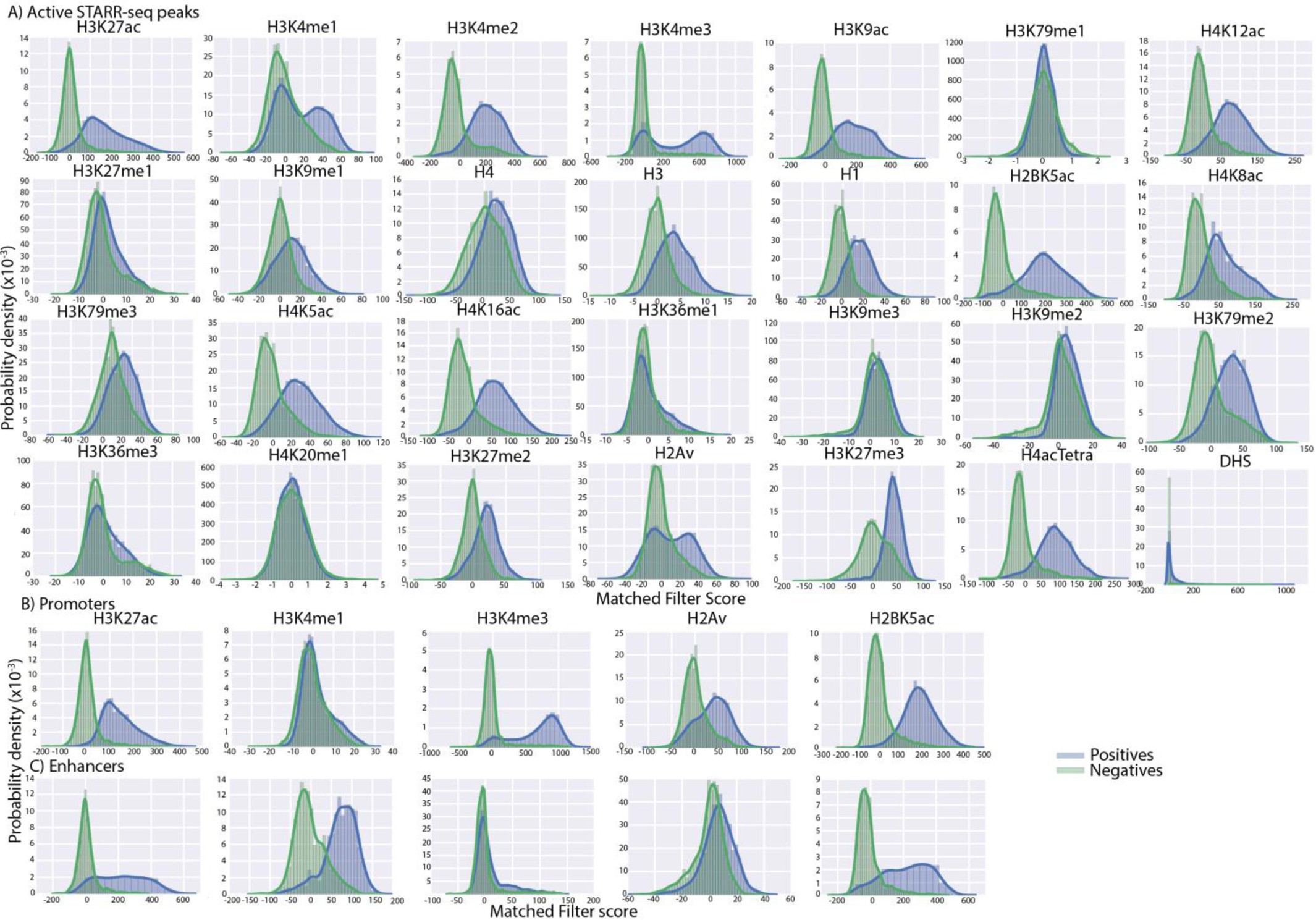 Extended Data Fig. 2: Histogram of matched filter scores.