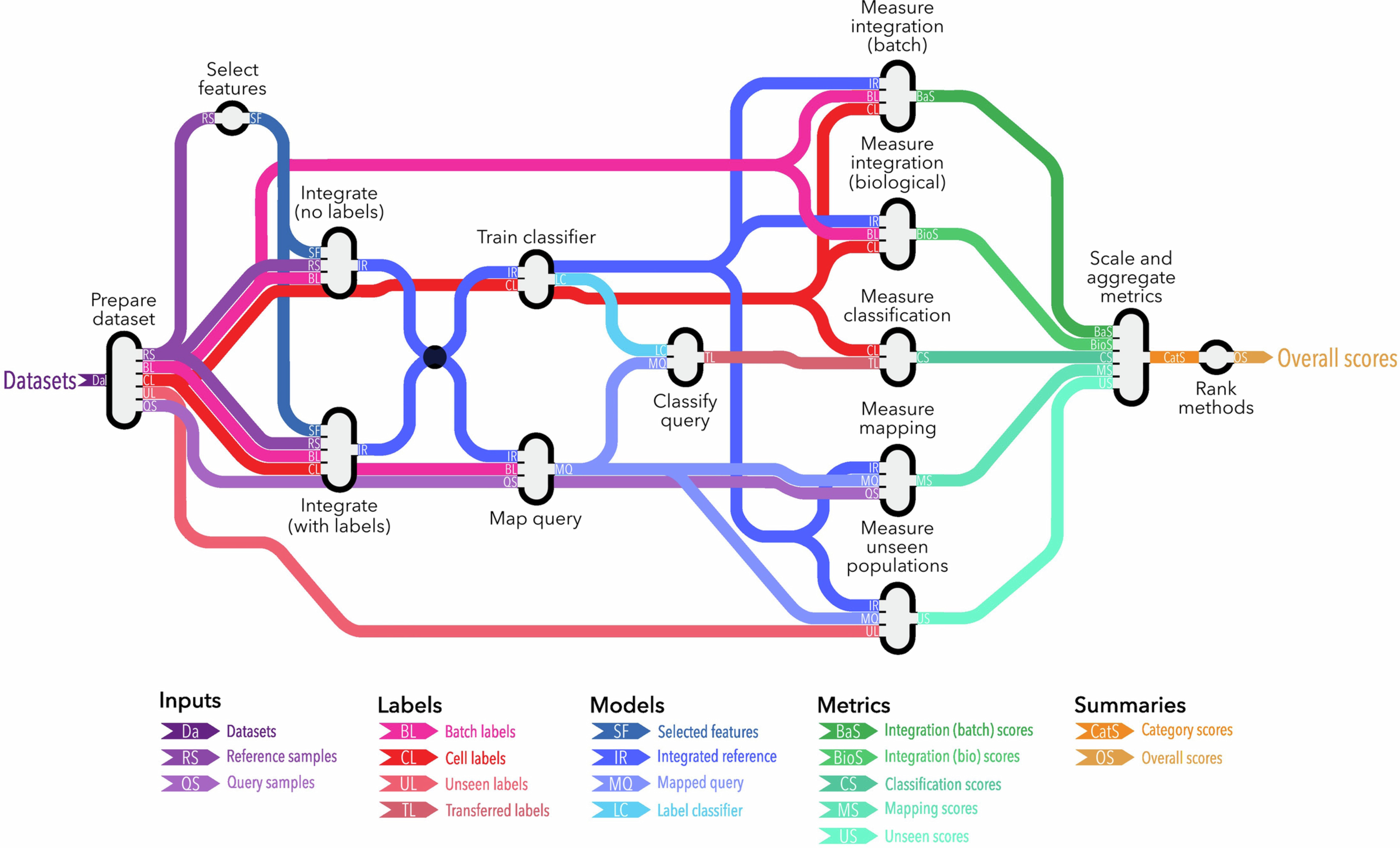 Extended Data Fig. 2: Schematic of the processing pipeline for the benchmark.