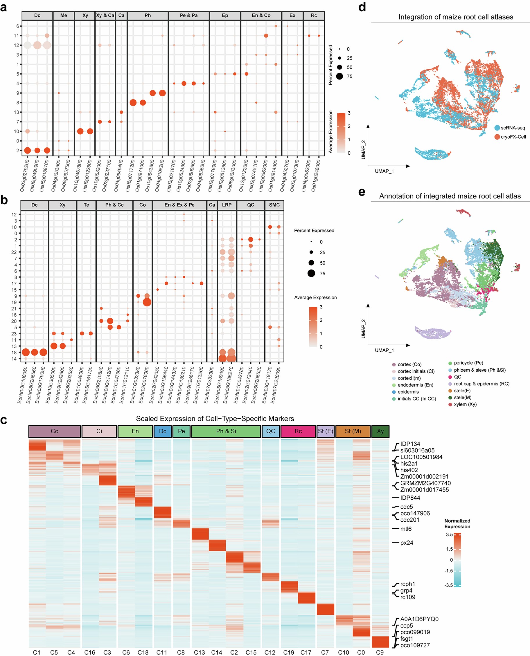 Extended Data Fig. 6: Supporting data for the cell atlases of difficult-to-digest and field-grown samples.